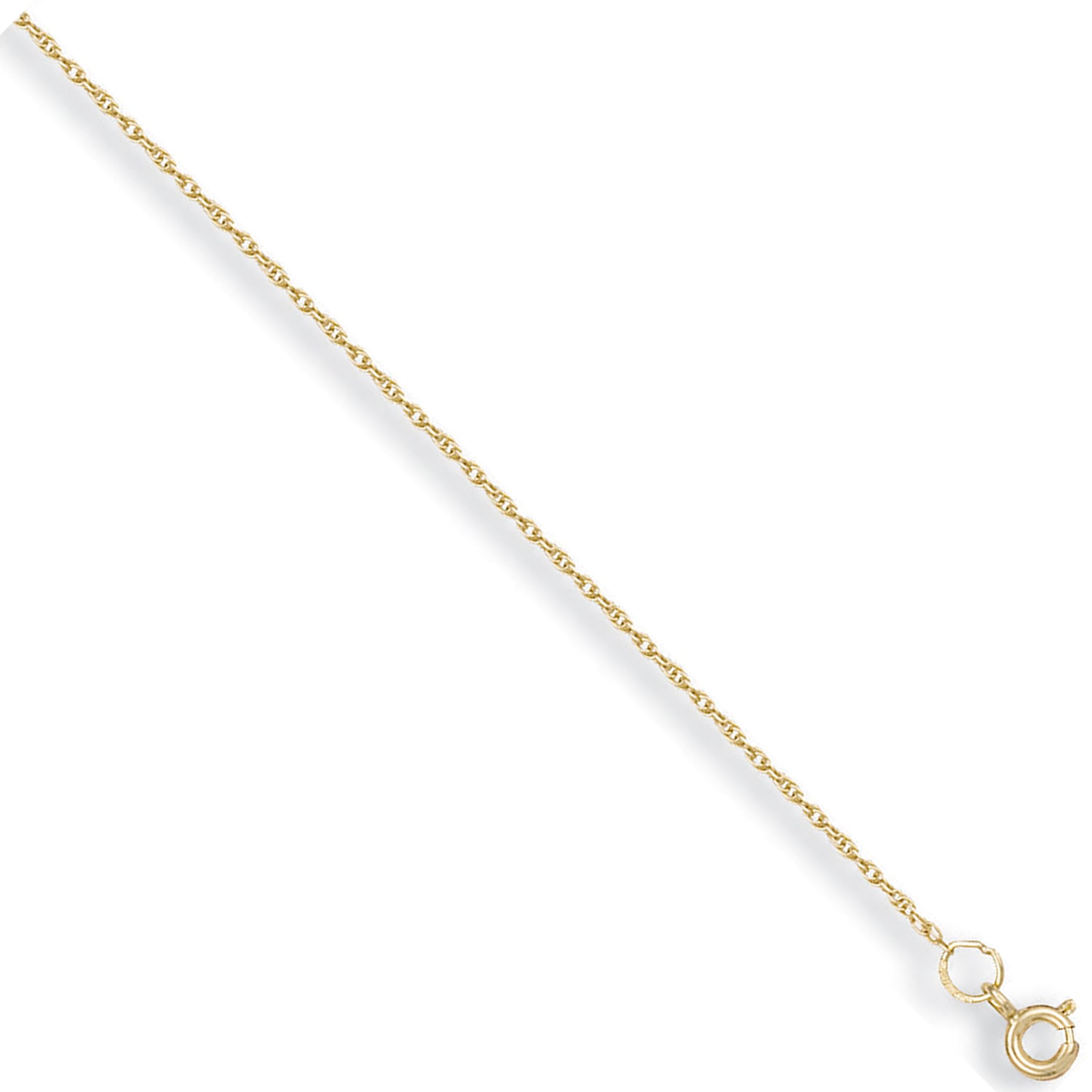 9ct Yellow Gold 1.3mm Prince of Wales Chain