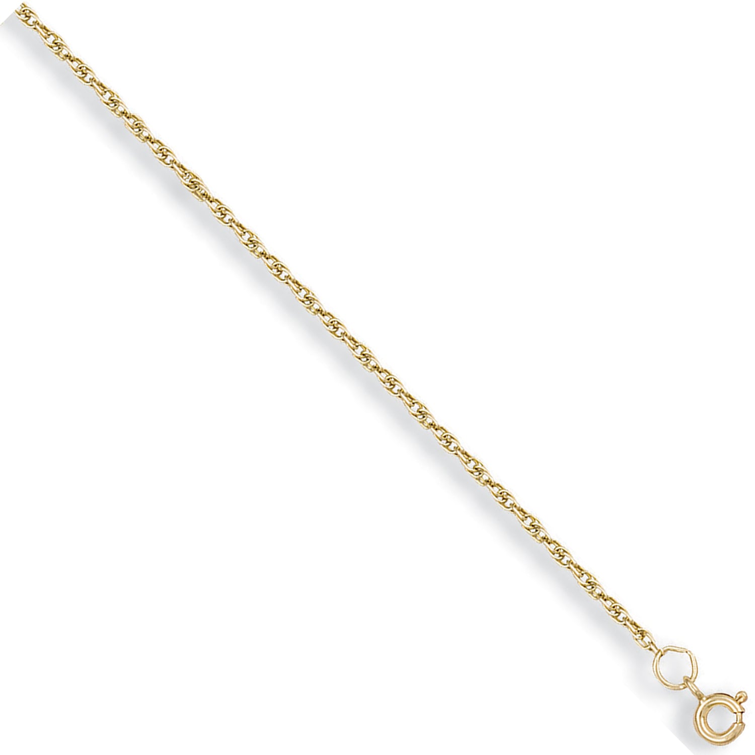 9ct Yellow Gold 1.5mm Prince of Wales Chain