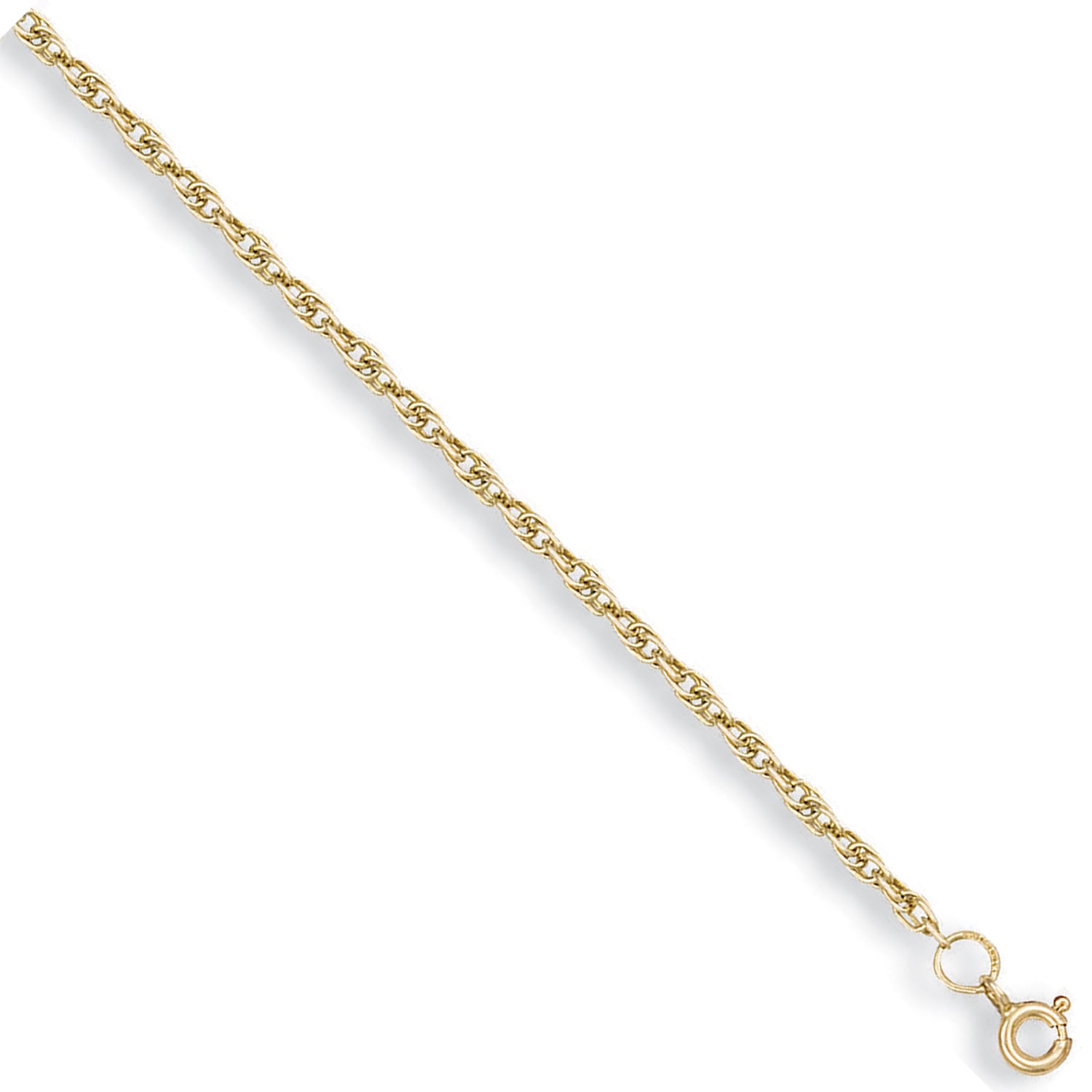 9ct Yellow Gold 2.4mm Prince of Wales Chain