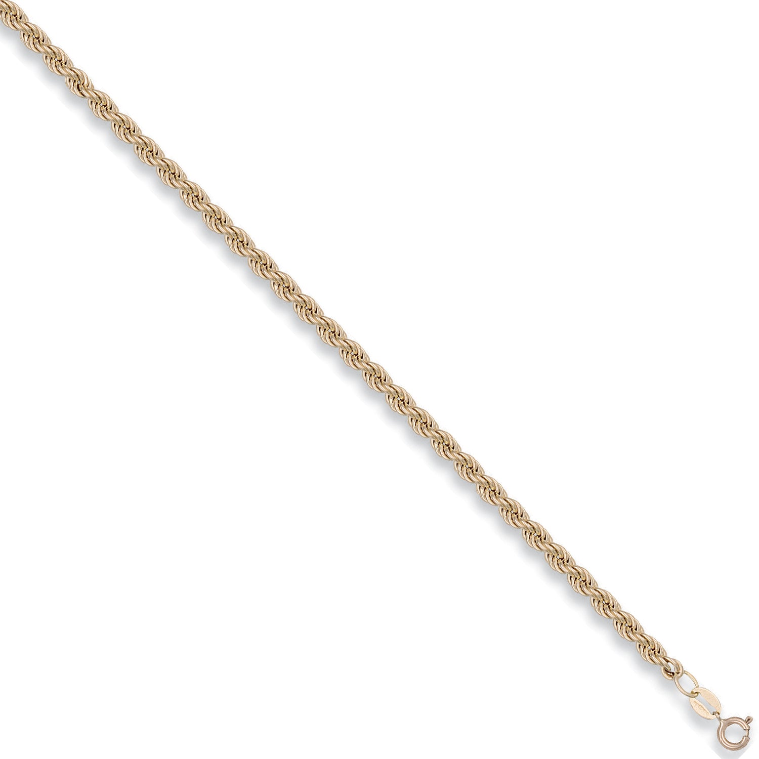 9ct Yellow Gold 4.3mm Hollow Rope Chain