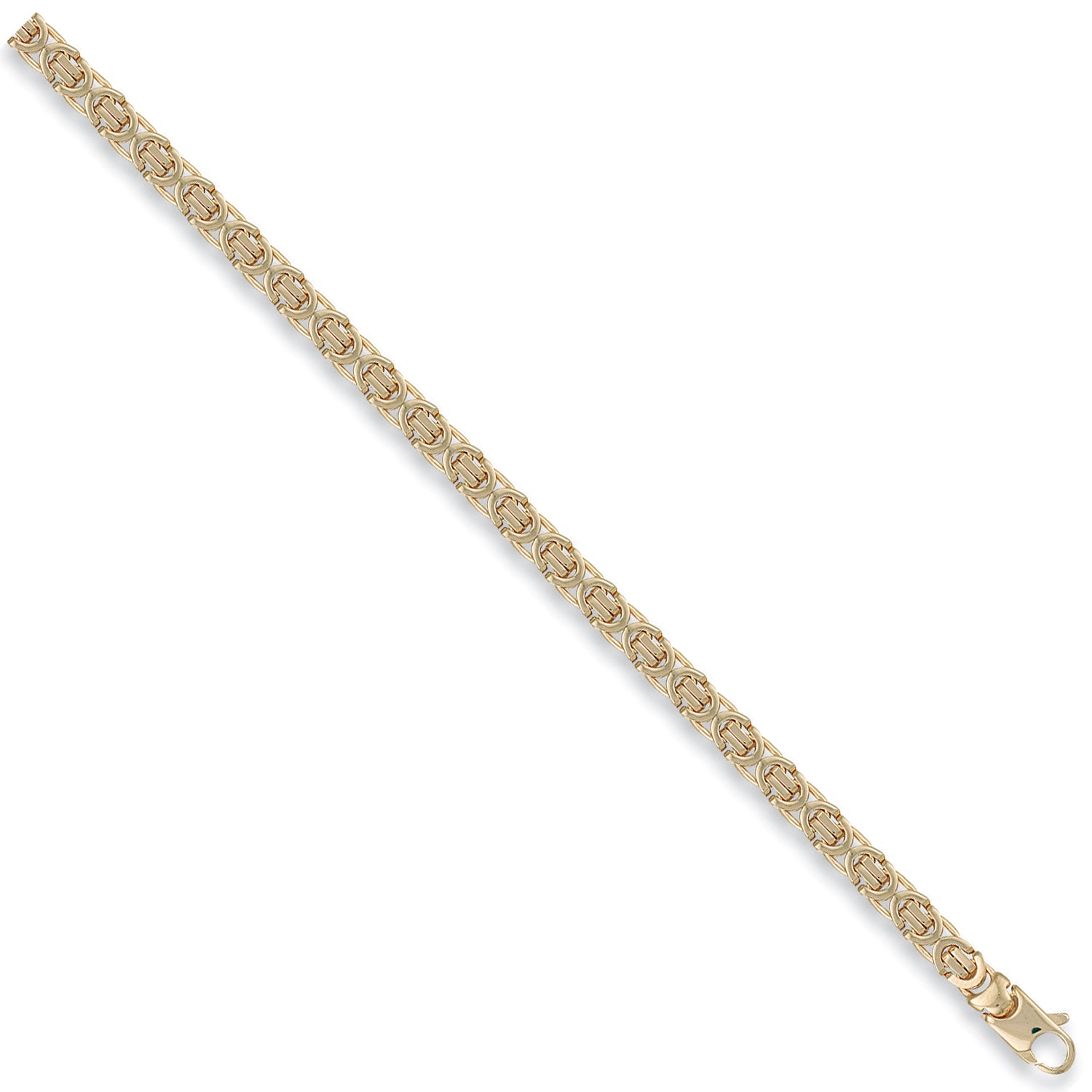 9ct Yellow Gold 5.8mm Flat Byzantine Chain