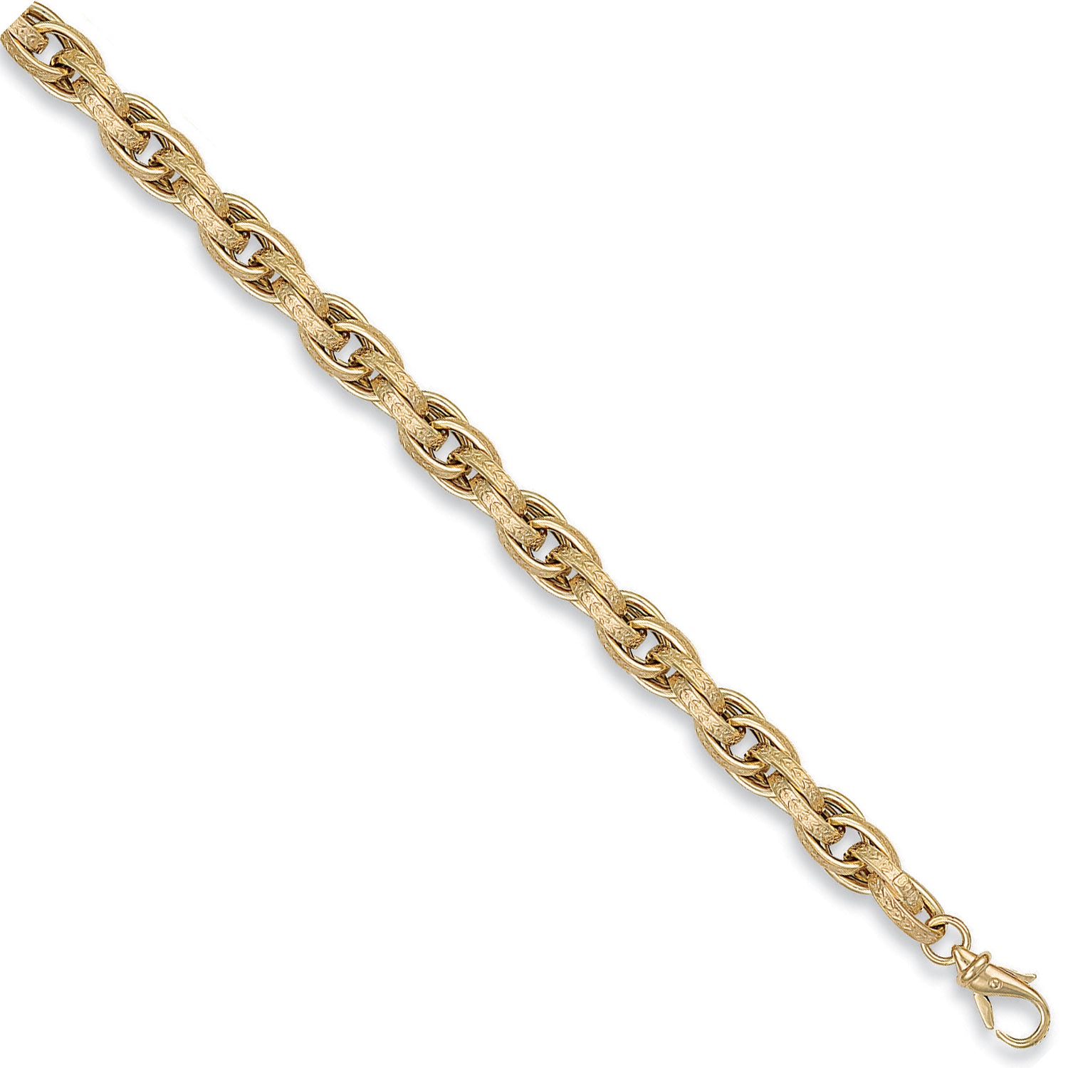 9ct Yellow Gold 8.5mm Hollow Prince of Wales Chain