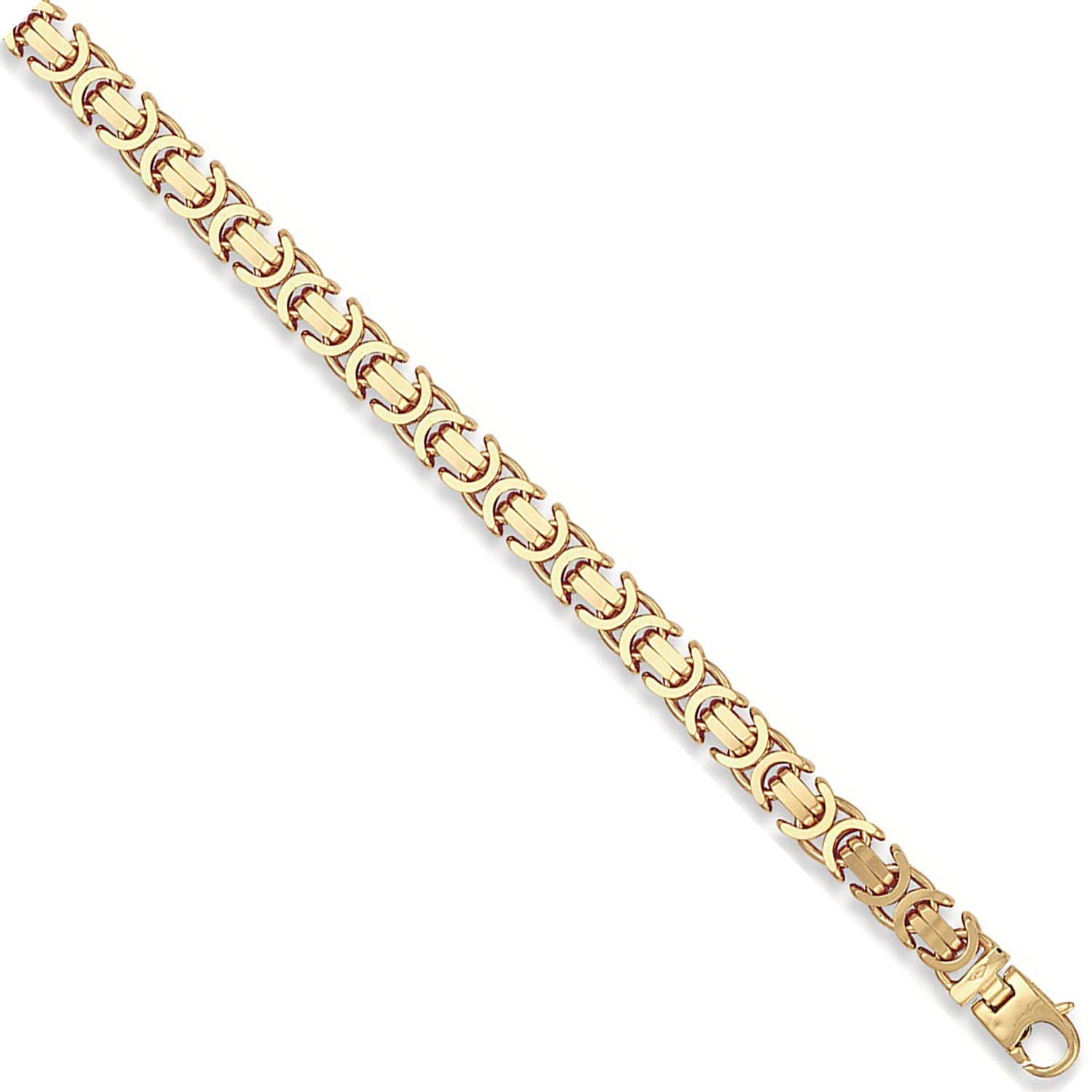 9ct Yellow Gold 8.4mm Byzantine Chain