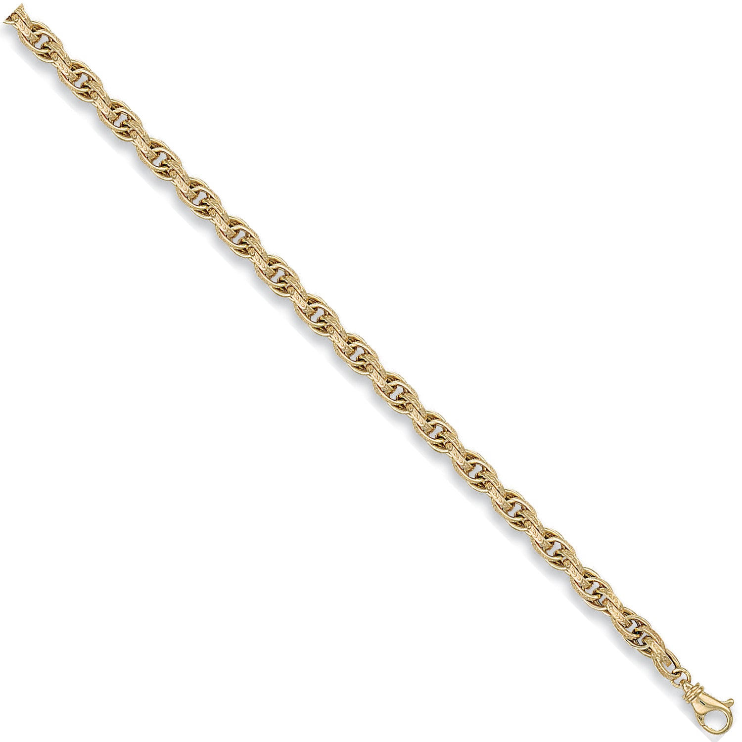 9ct Yellow Gold 5.7mm Hollow Prince of Wales Chain