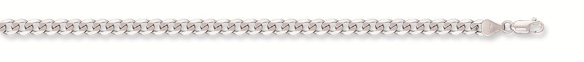 9ct White Gold 3mm Curb Chain