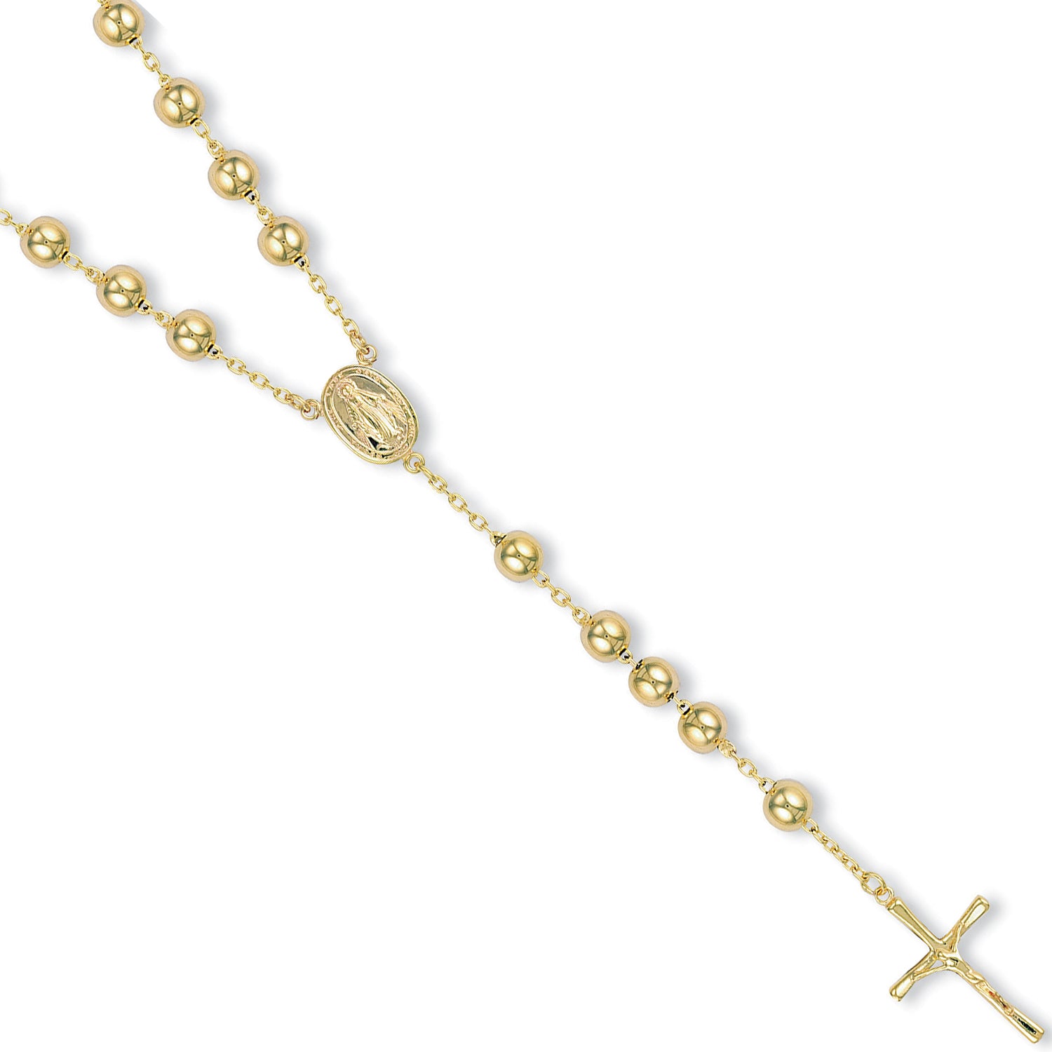 9ct Yellow Gold Rosary Beads Chain