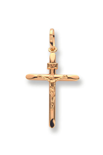 9ct Yellow Gold Crucifix