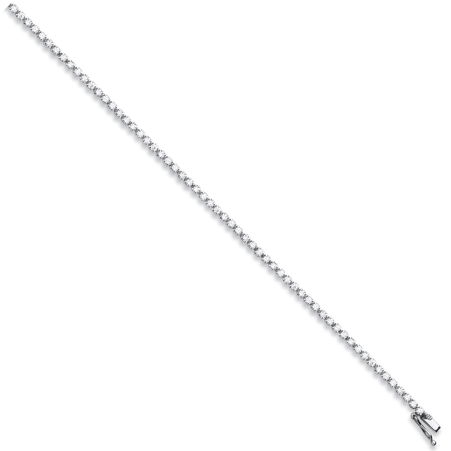 18ct White Gold 2.00ct Diamond Tennis Bracelet