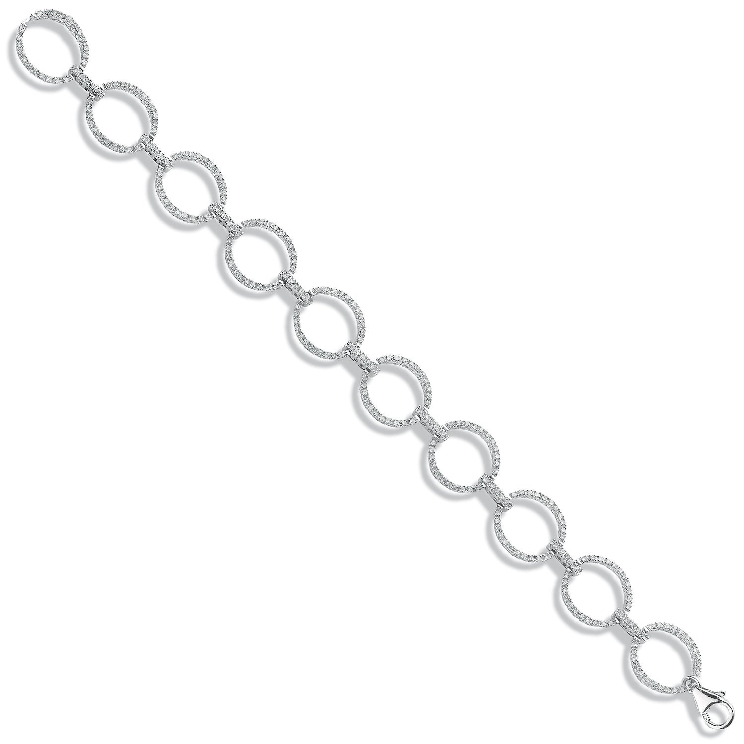 9ct White Gold 1.20ct Diamond Bracelet