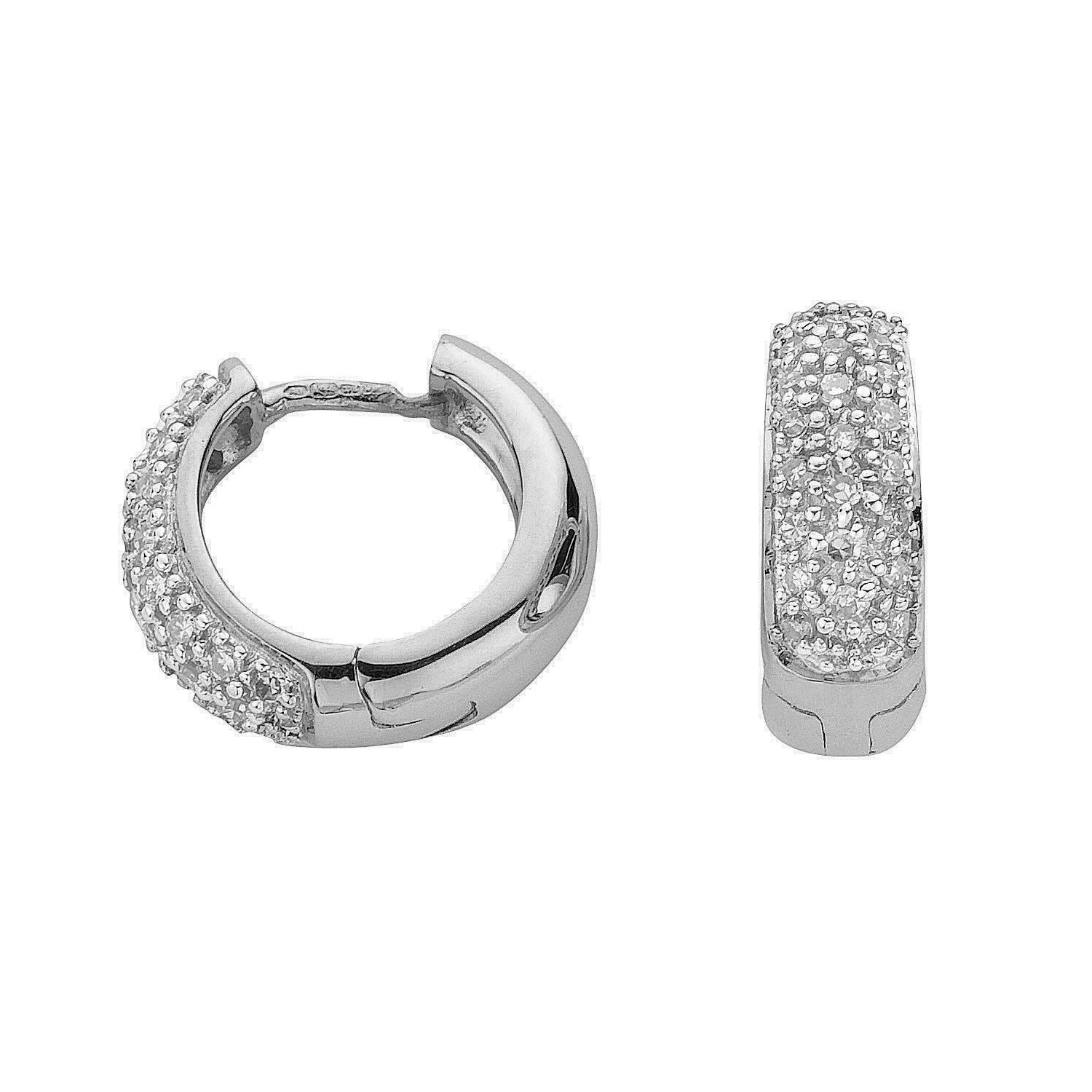 9ct White Gold 0.42ct Diamond Earrings