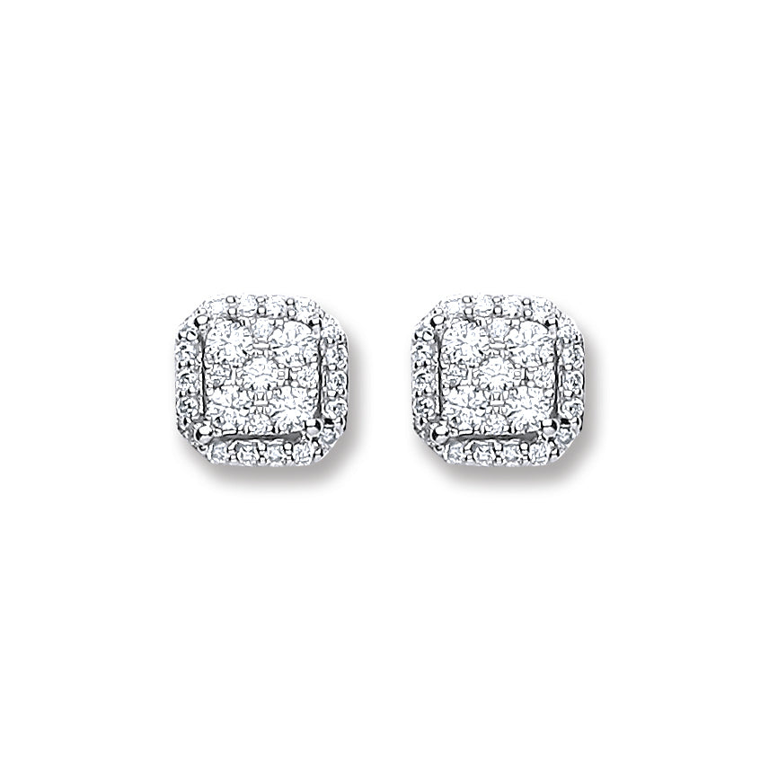 18ct White Gold 0.22ct GH/SI Diamond Stud Earrings