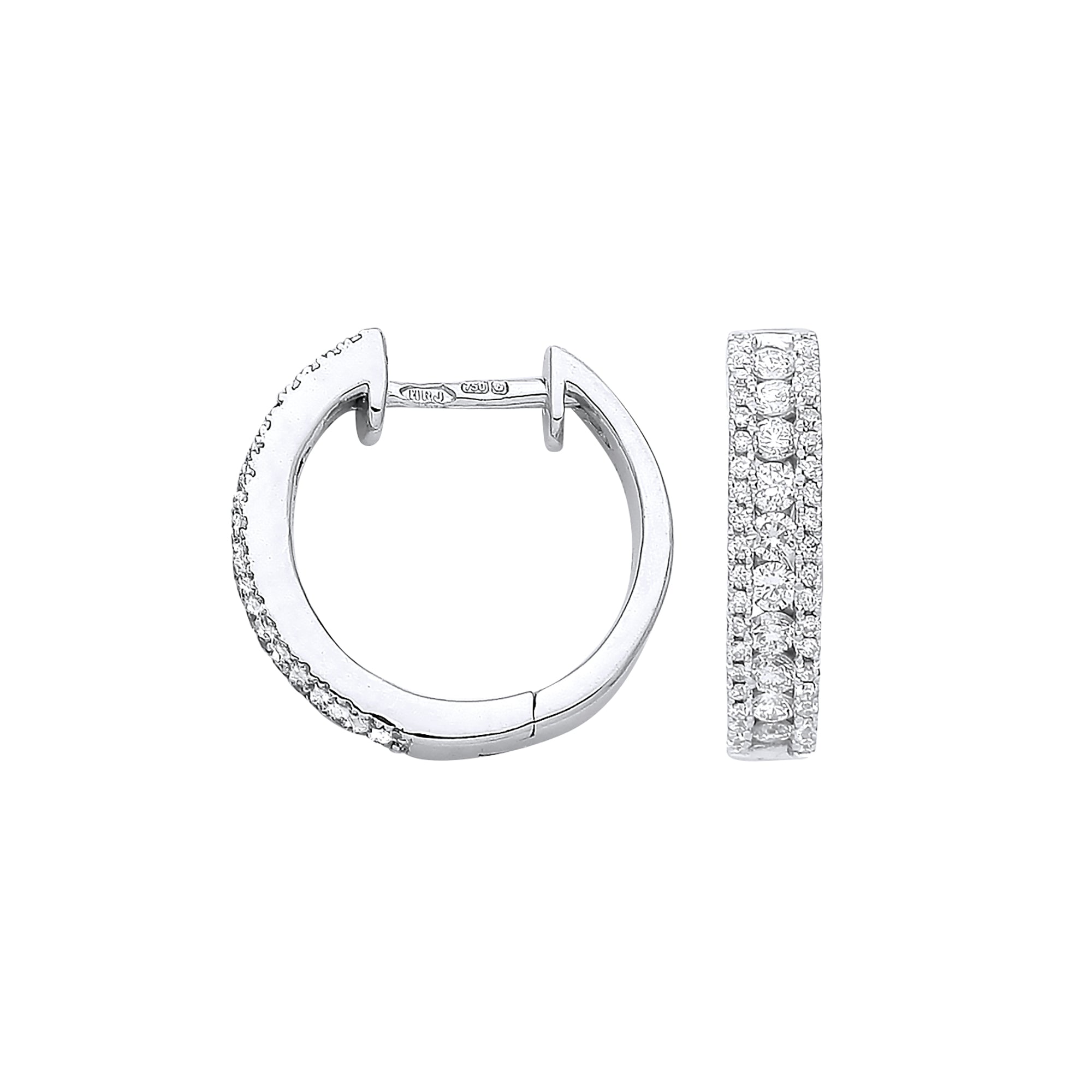 18ct White Gold 0.52ct Diamond Earrings