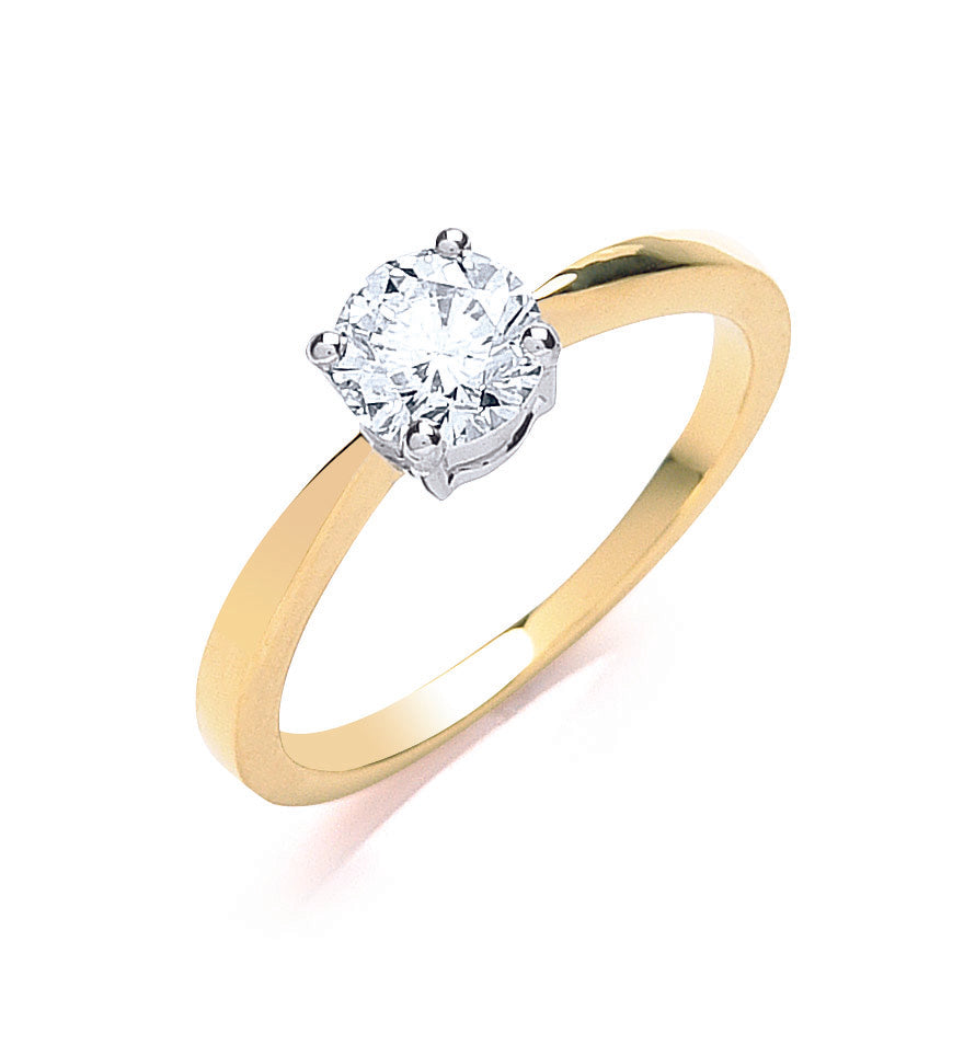 18ct Yellow Gold 0.70ct Diamond Engagement Ring