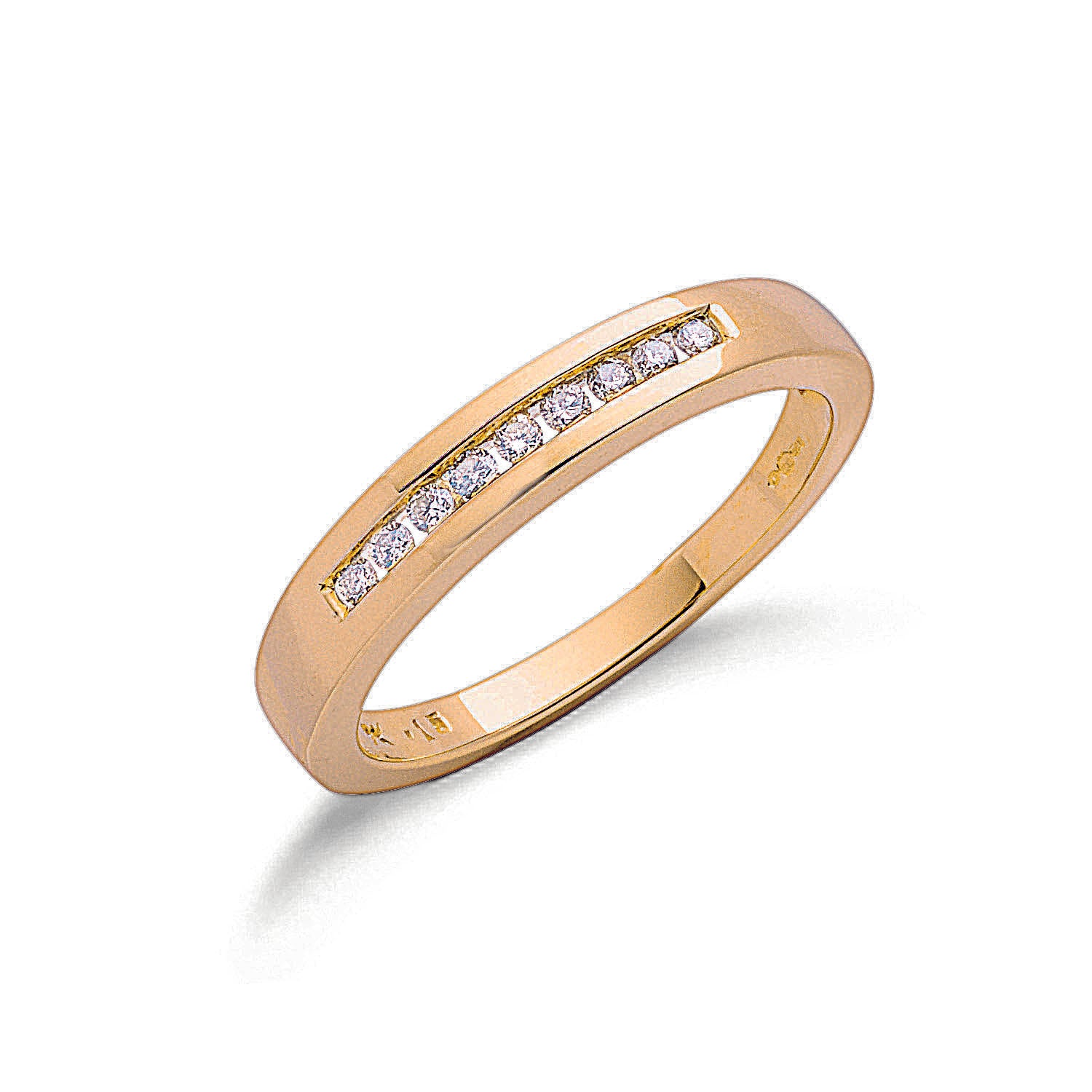 9ct Yellow Gold 0.15ct Diamond Eternity Ring