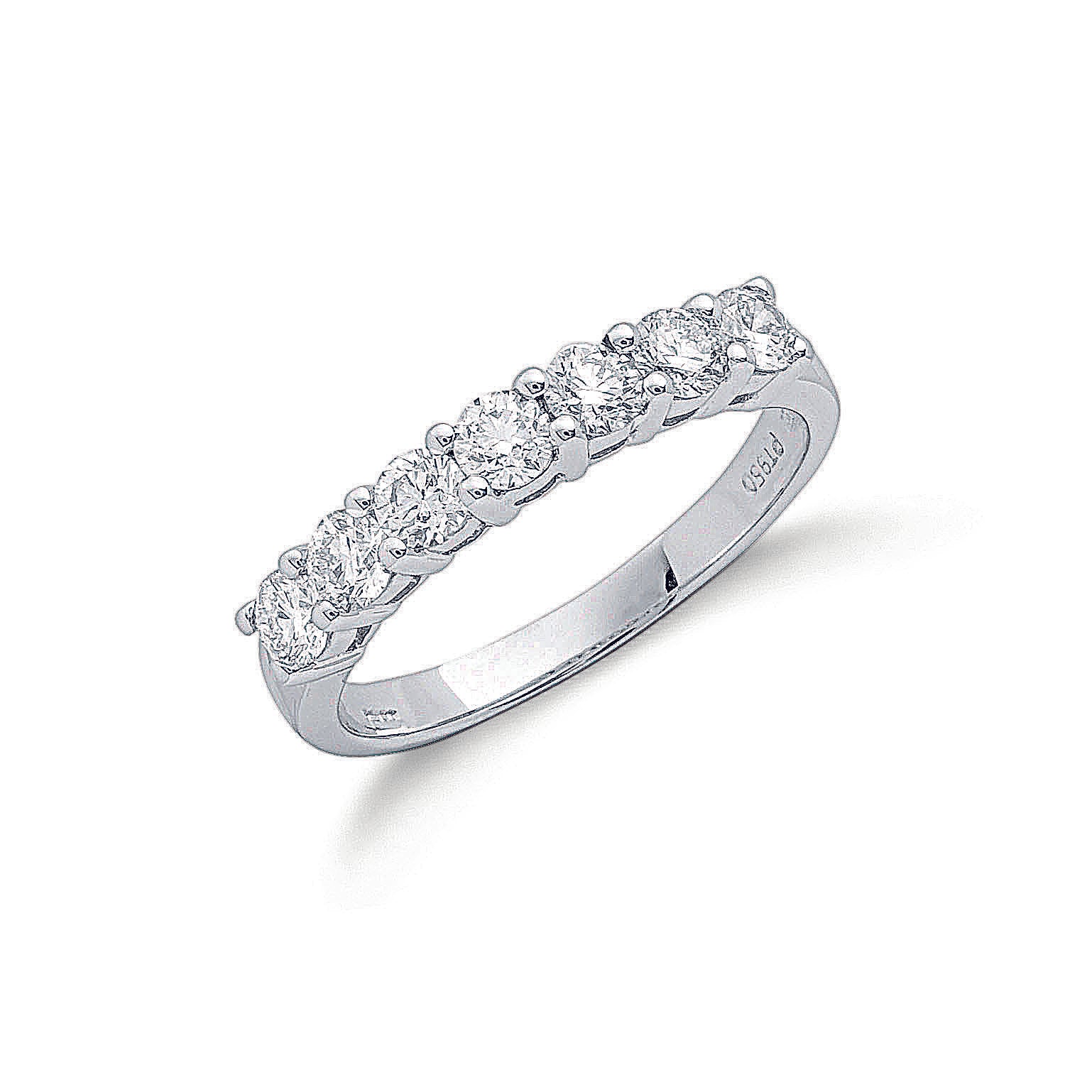 Platinum 0.70ct Diamond Ring