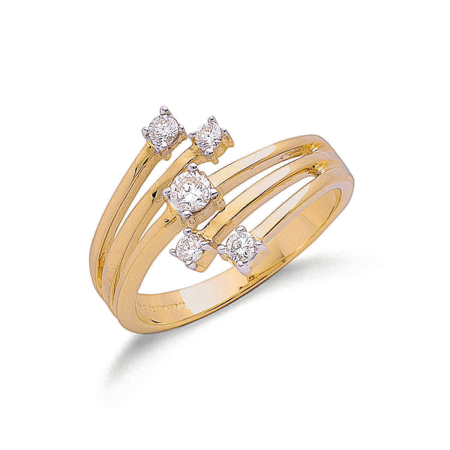 9ct Yellow Gold 0.30ctw Diamond Ring