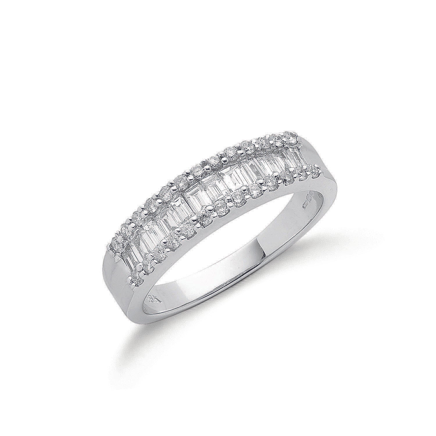 18ct White Gold 0.55ctw Diamond Ring