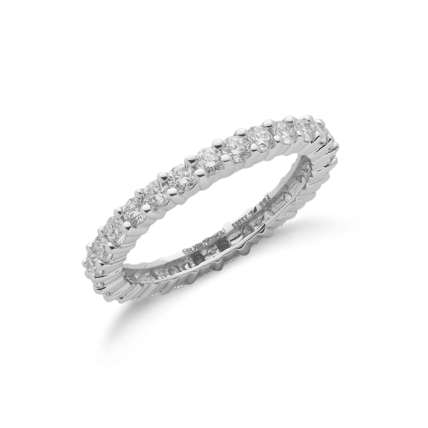 18ct White Gold 1.00ct Full Diamond Eternity Ring