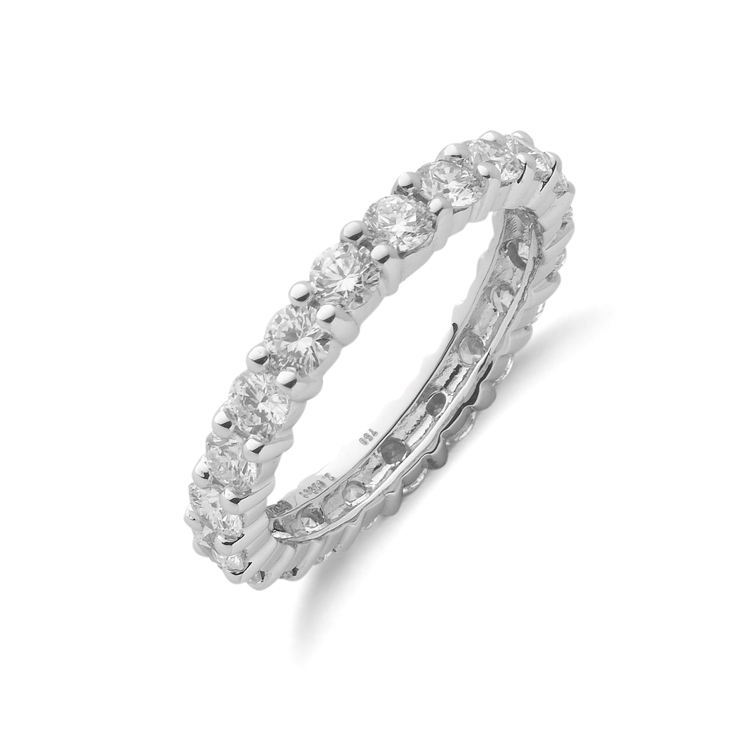 18ct White Gold 2.00ct Full Diamond Eternity Ring