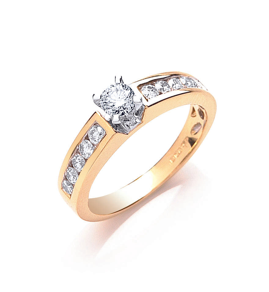 18ct Yellow Gold 0.50ctw Brilliant Cut Diamond Ring