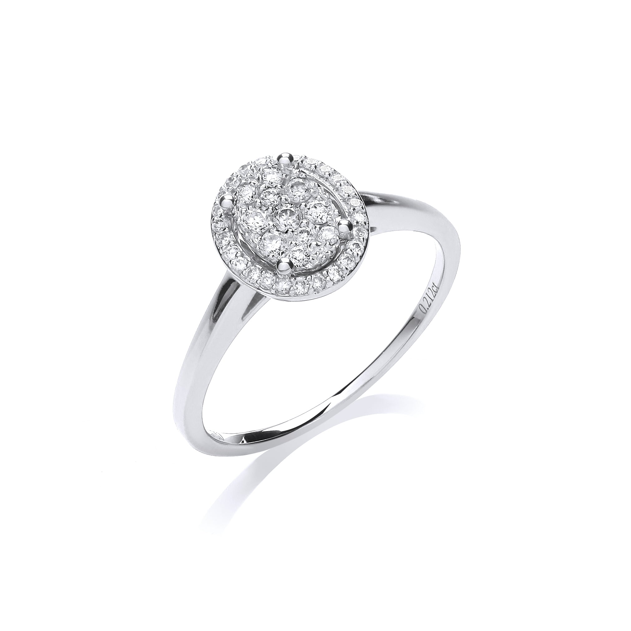 18ct White Gold 0.20ct Diamond Dress Ring