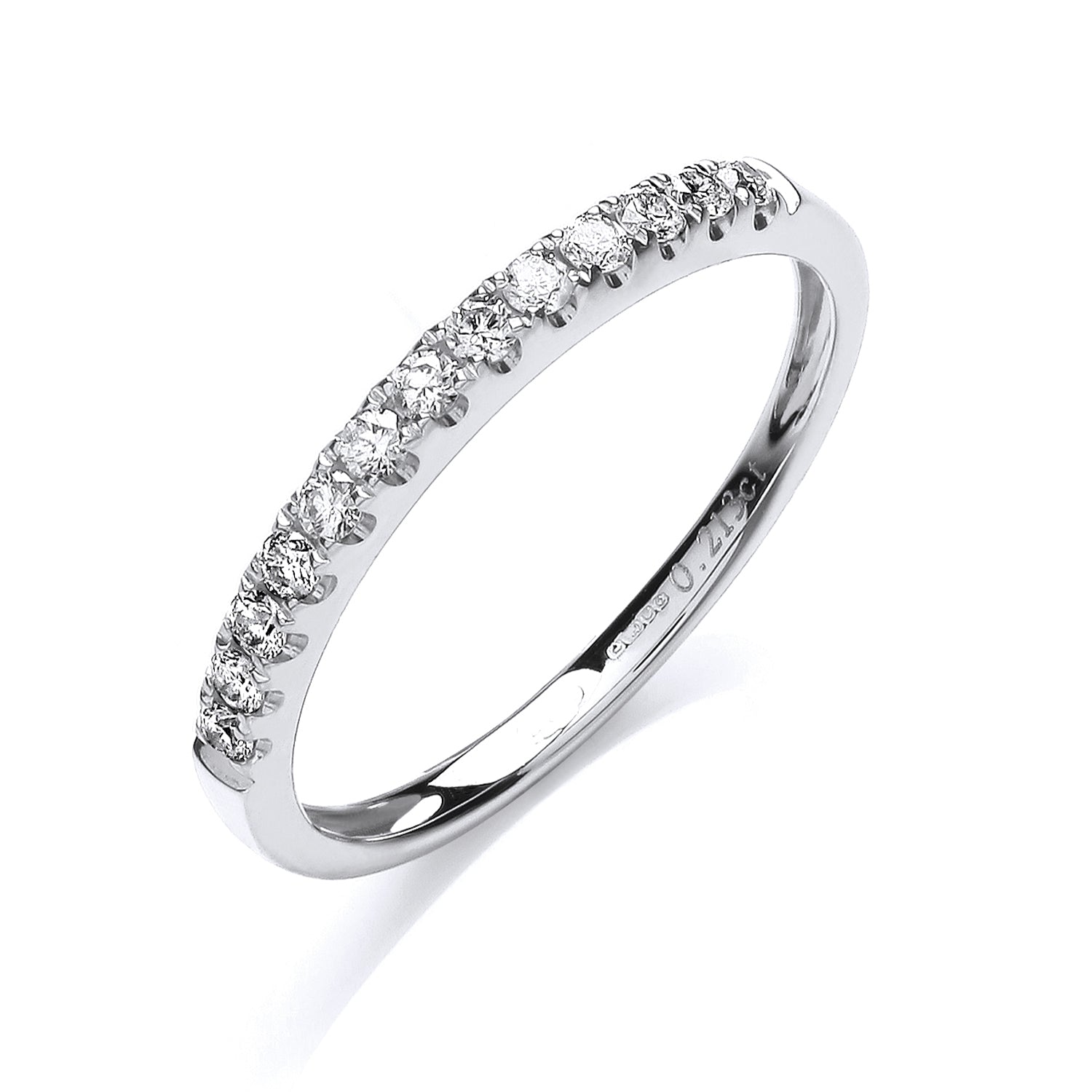 18ct White Gold 0.20ct Half Eternity Ring