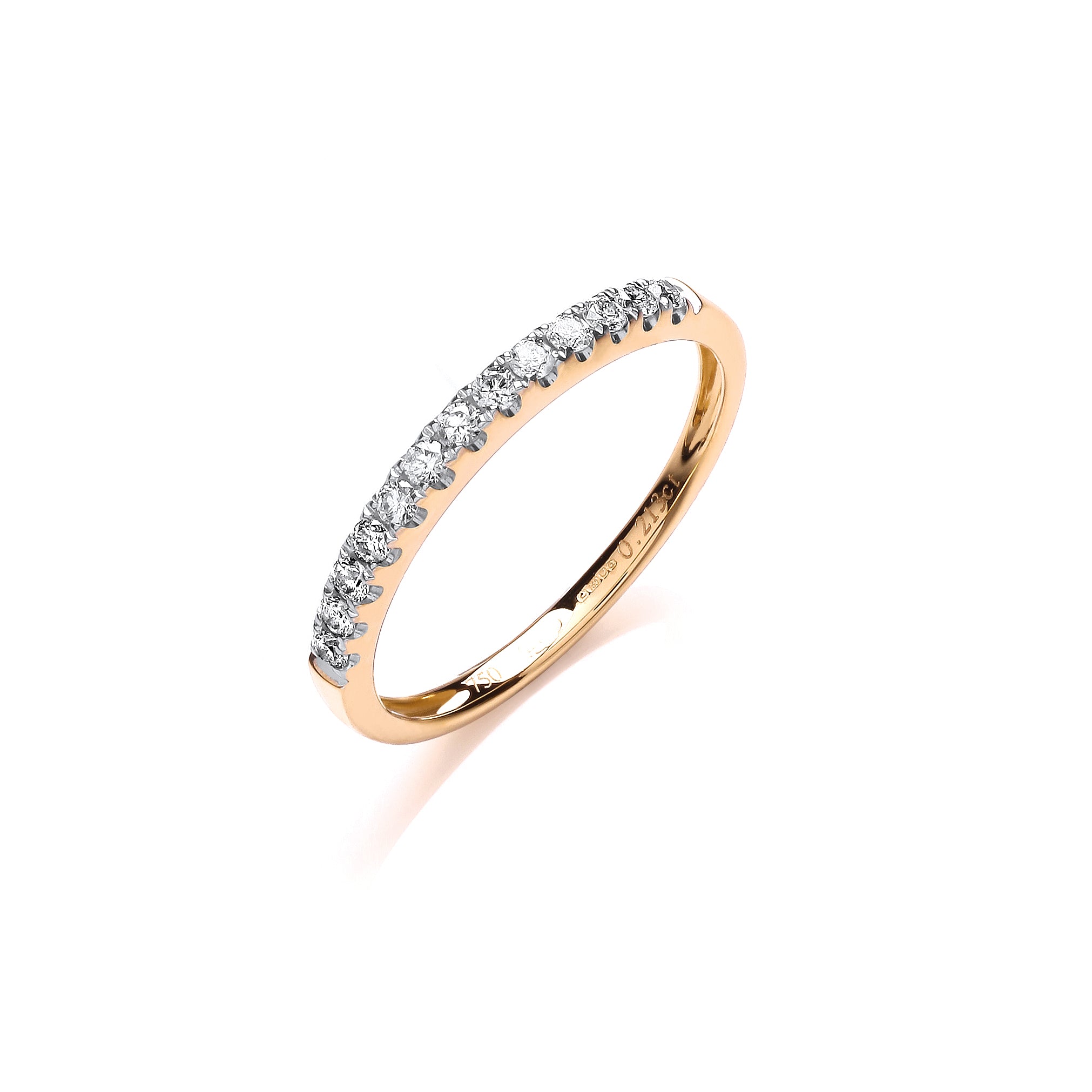 18ct Yellow Gold 0.20ctw Half Eternity Ring