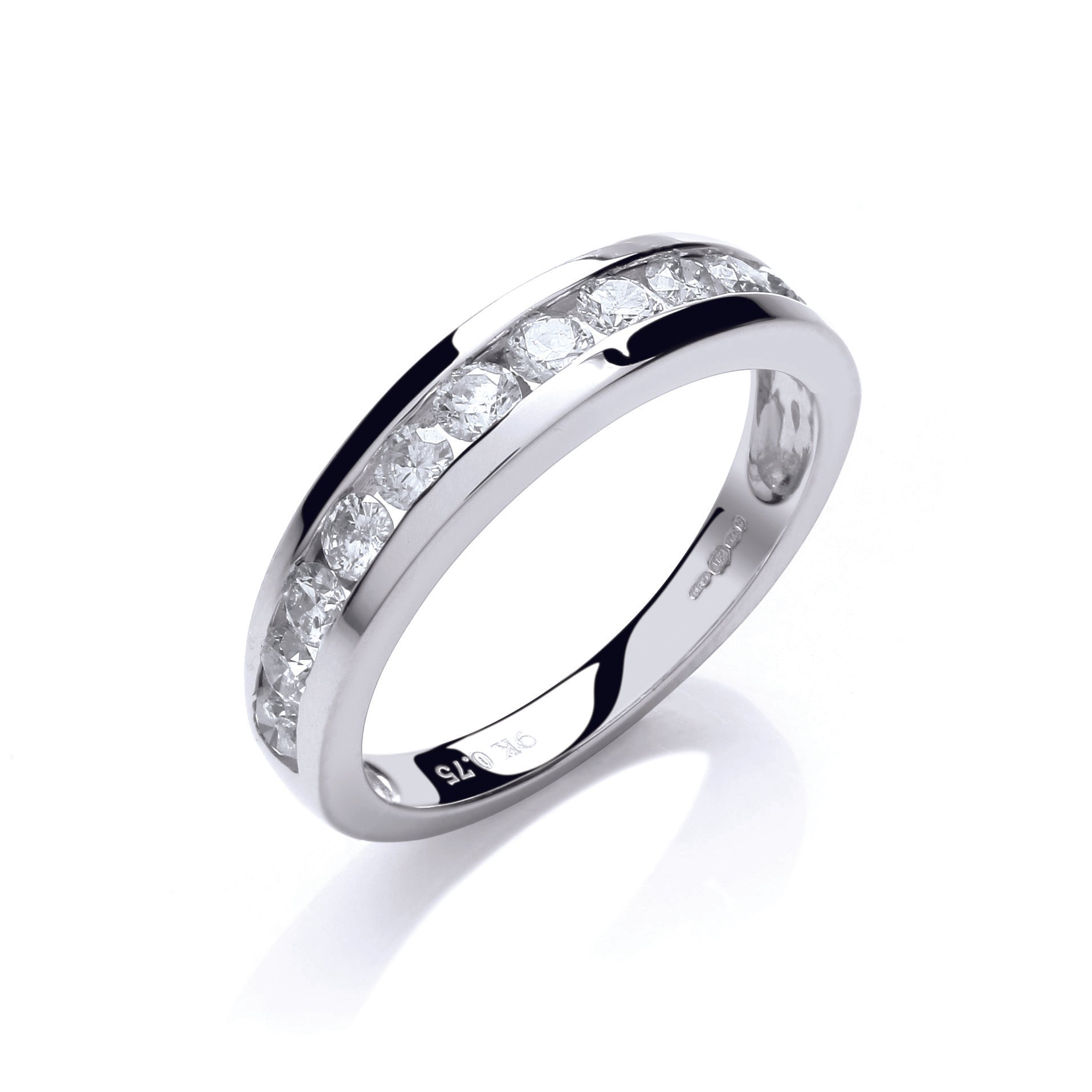 9ct White Gold 0.50ct Diamond Eternity Ring