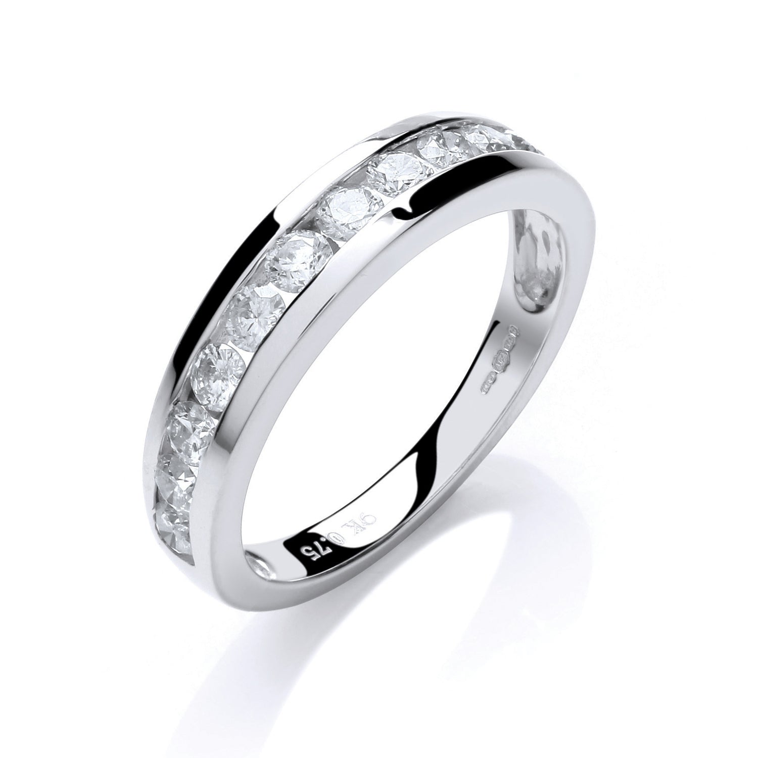 9ct White Gold 0.75ct Diamond Eternity Ring