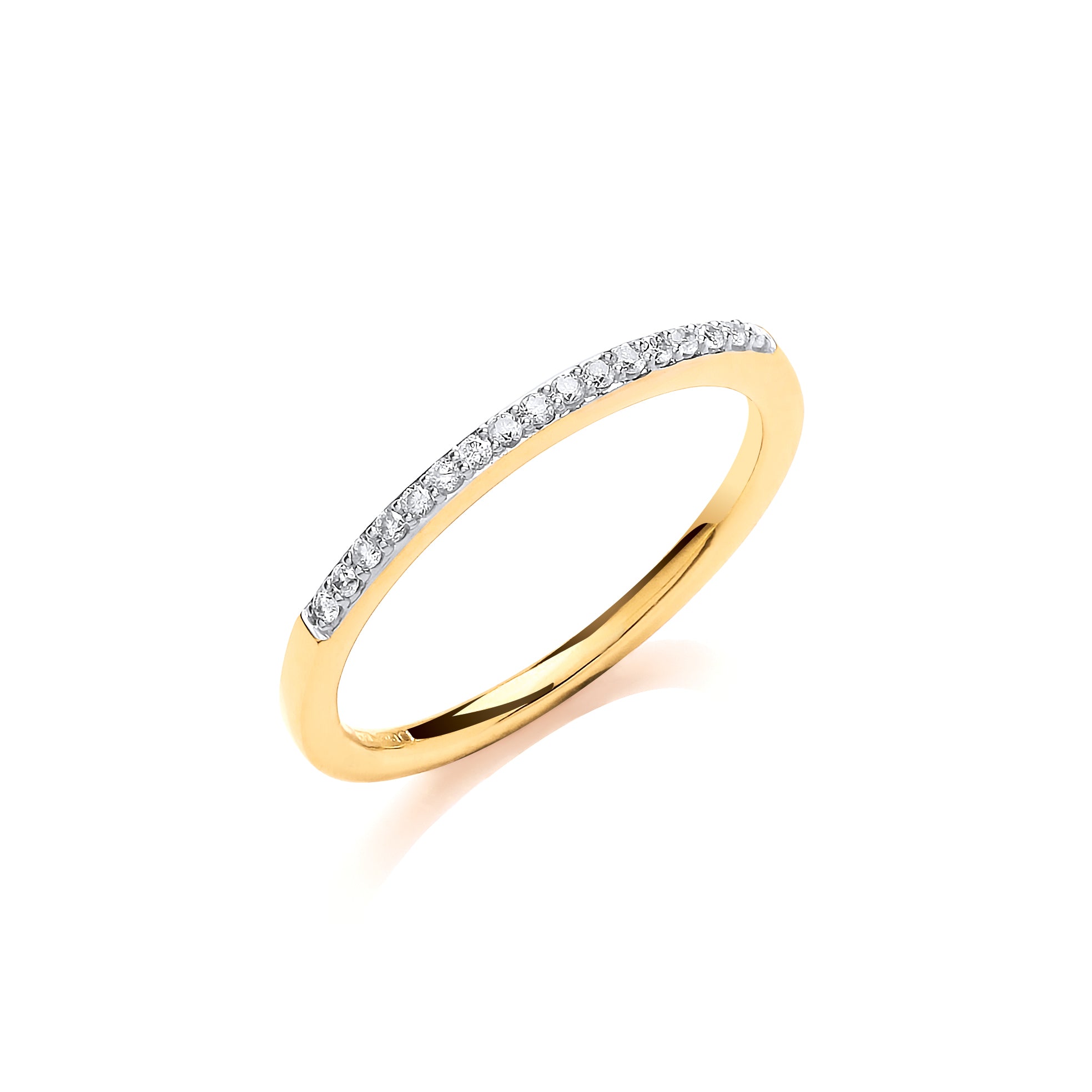 9ct Yellow Gold 0.10ct Eternity Ring