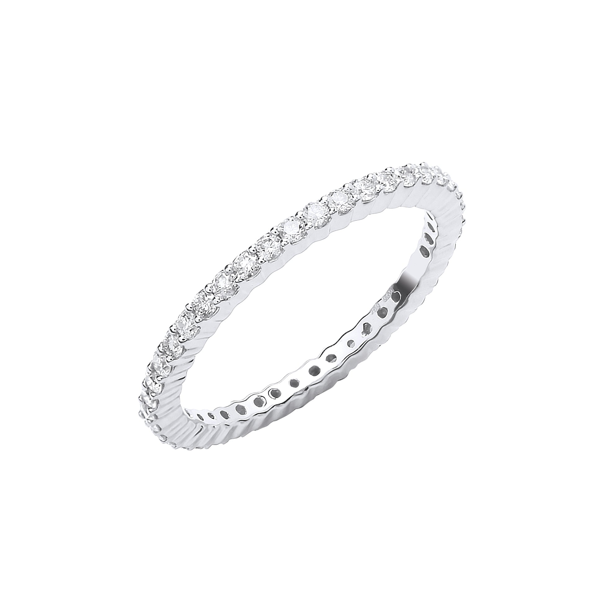 18ct White Gold 0.50ct Full Diamond Eternity Ring