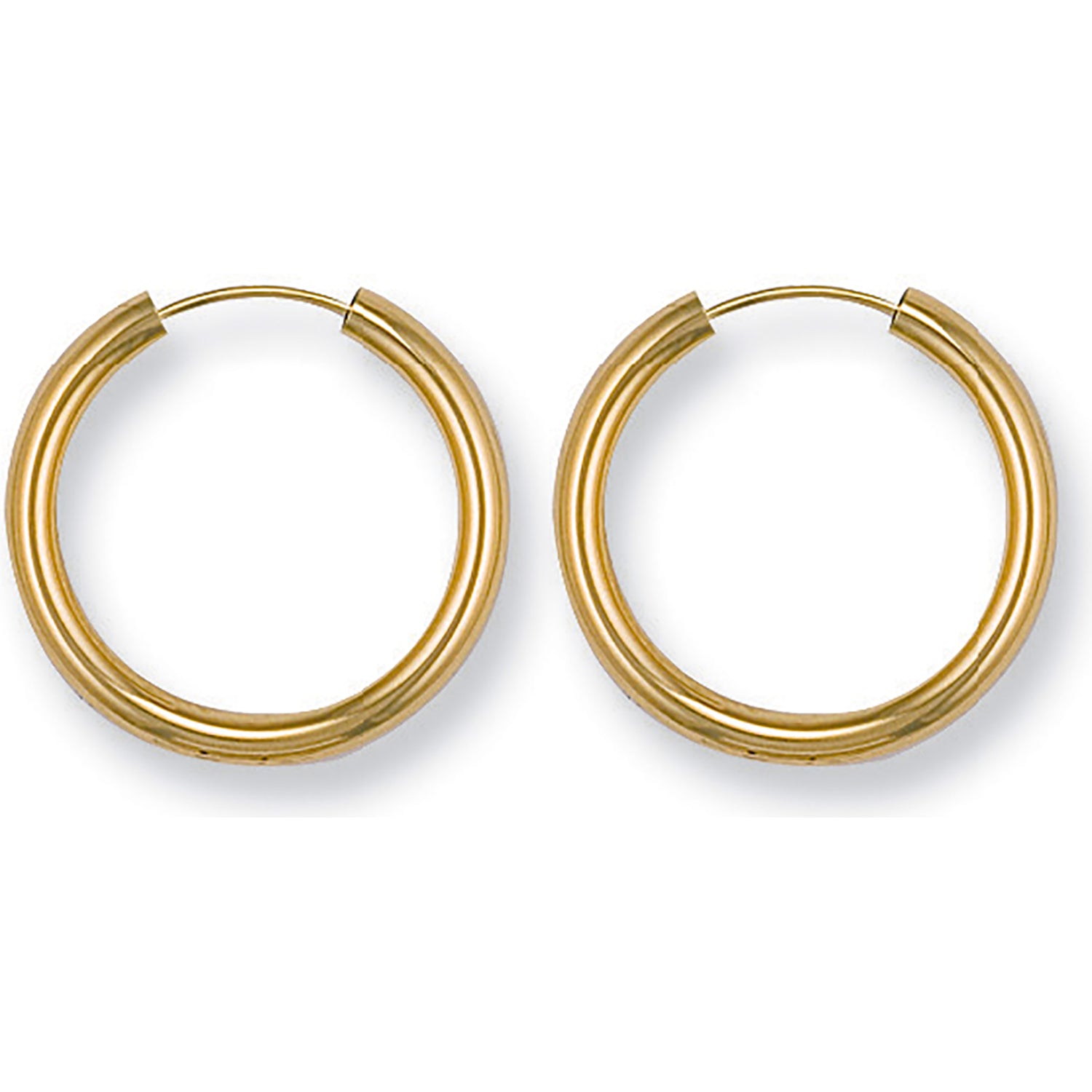 9ct Yellow Gold 22.5mm Sleepers