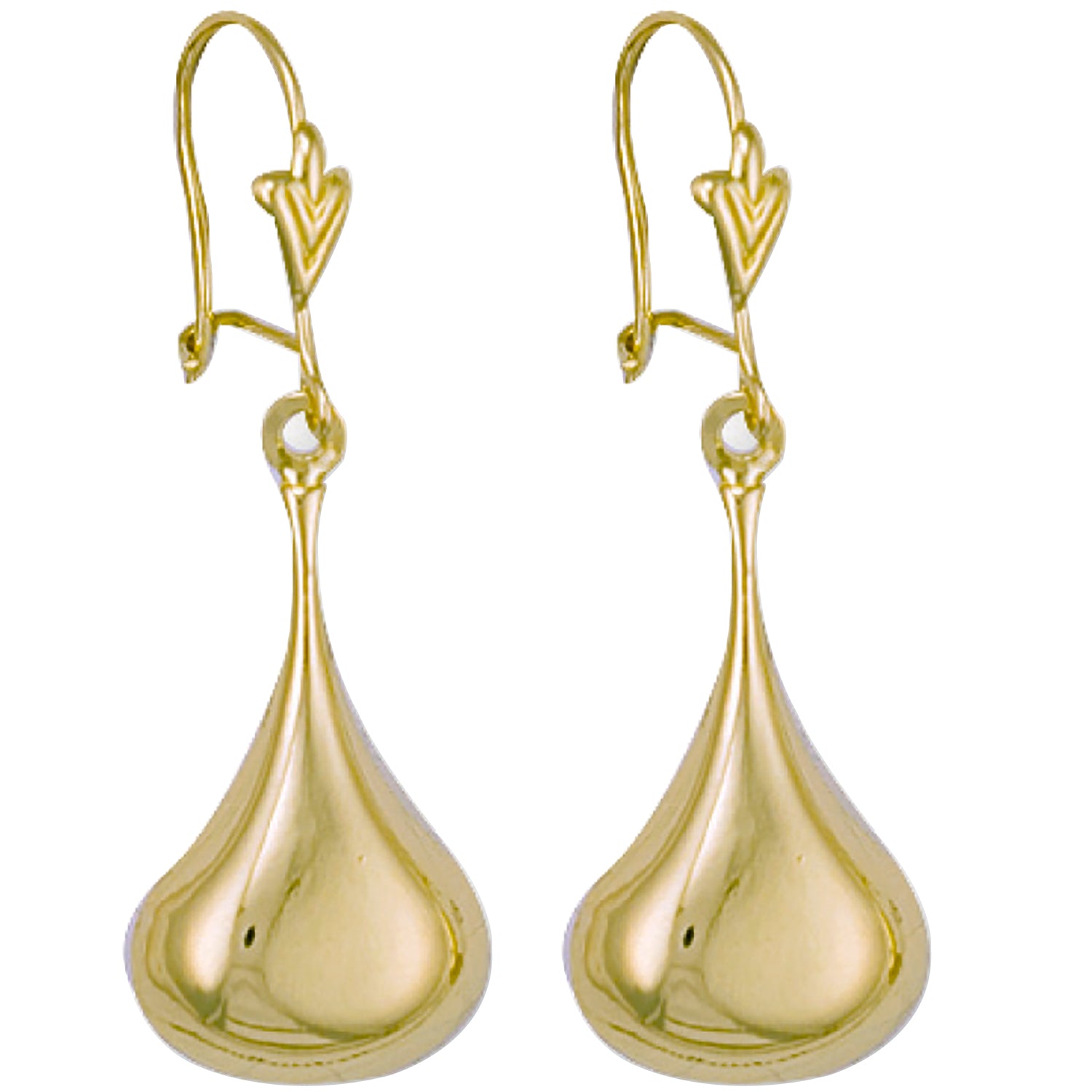 9ct Yellow Gold Pear Drops