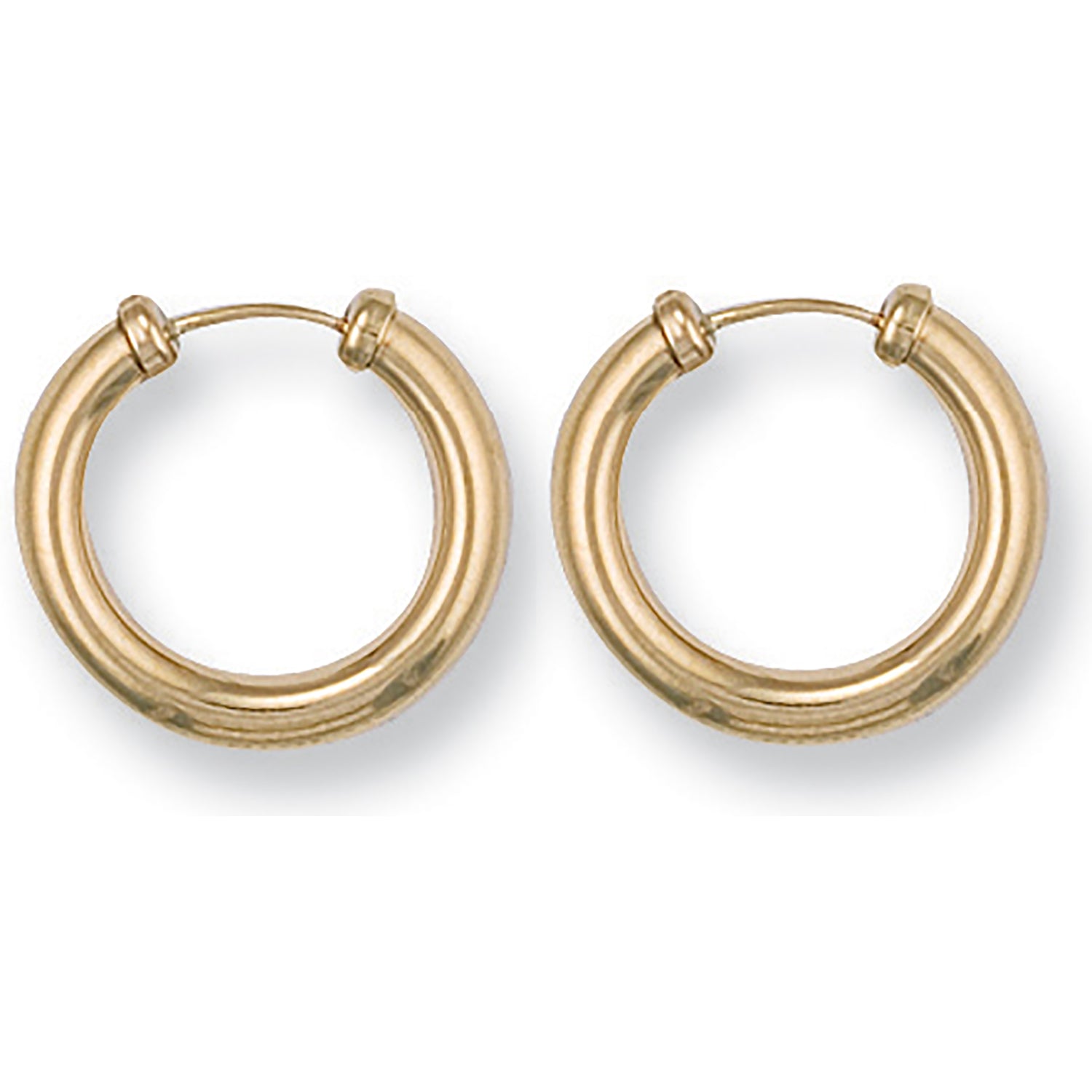 9ct Yellow Gold 18mm Capped Sleepers