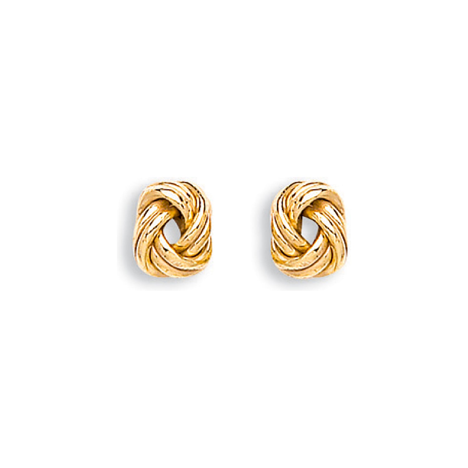 9ct Yellow Gold Knot Stud Earrings