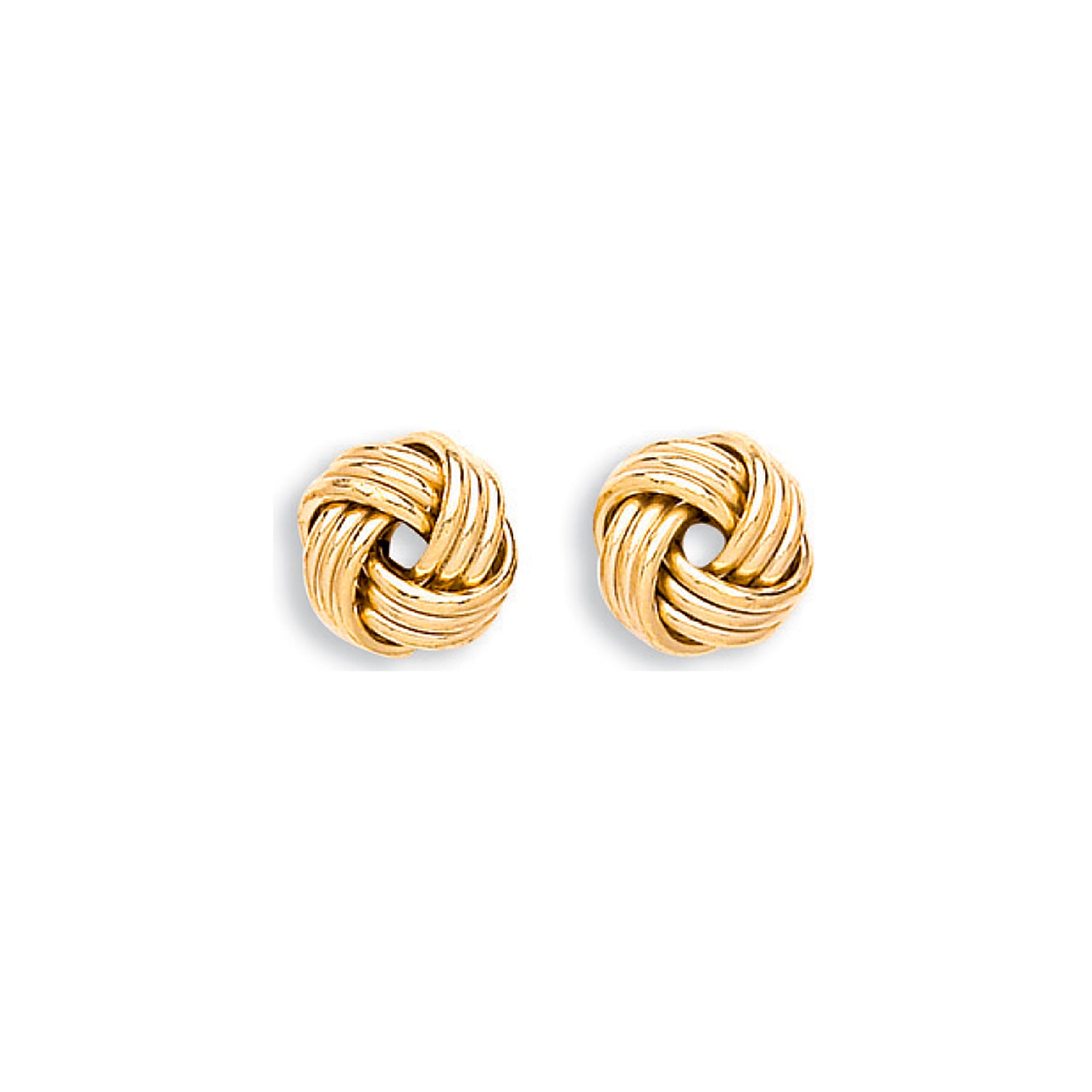 9ct Yellow Gold Knot Stud Earrings