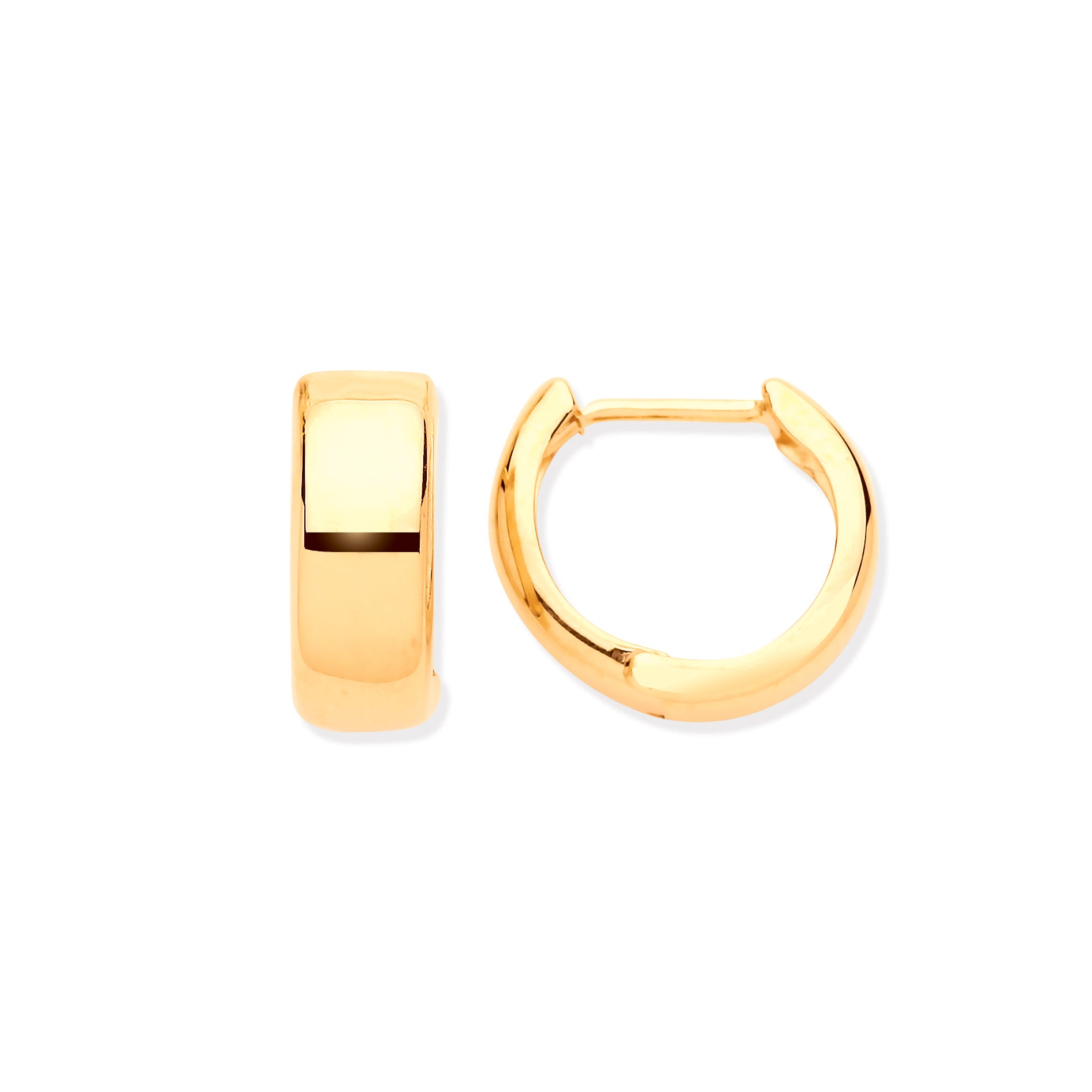 9ct Yellow Gold 13.3mm Hinged Huggies