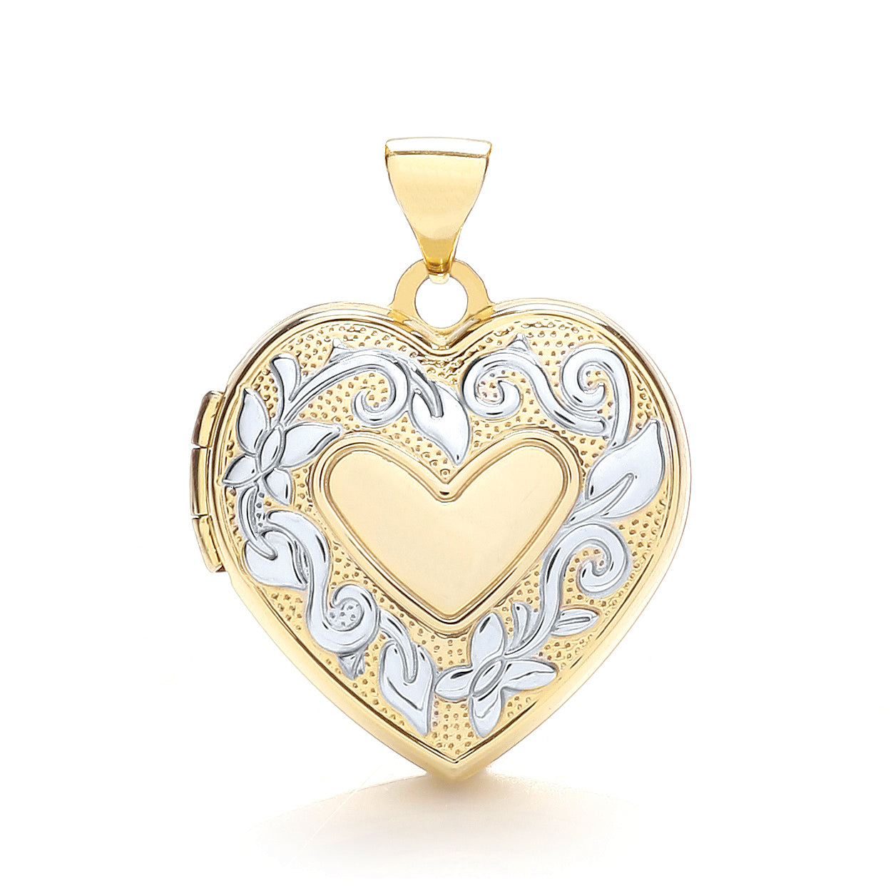 9ct Yellow Gold Heart Shaped Family Locket