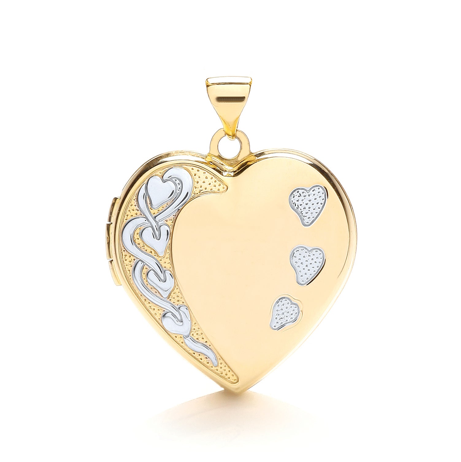 9ct Yellow Gold Heart Shaped Family Locket