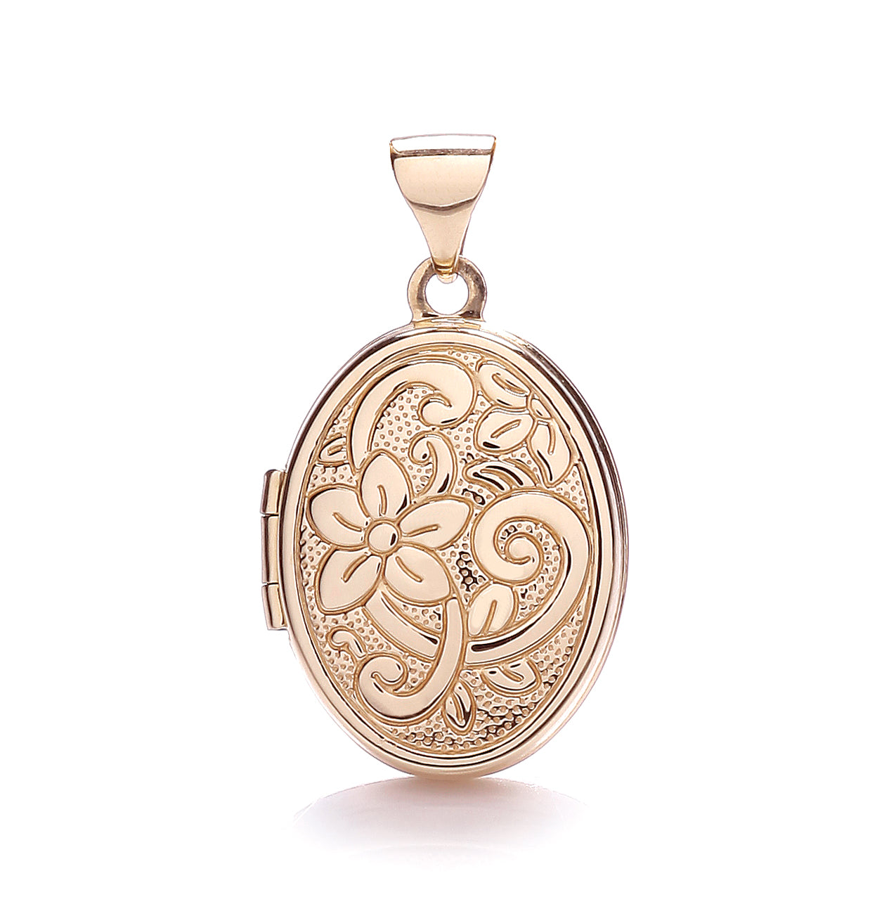 9ct Rose Gold Oval Shaped Locket