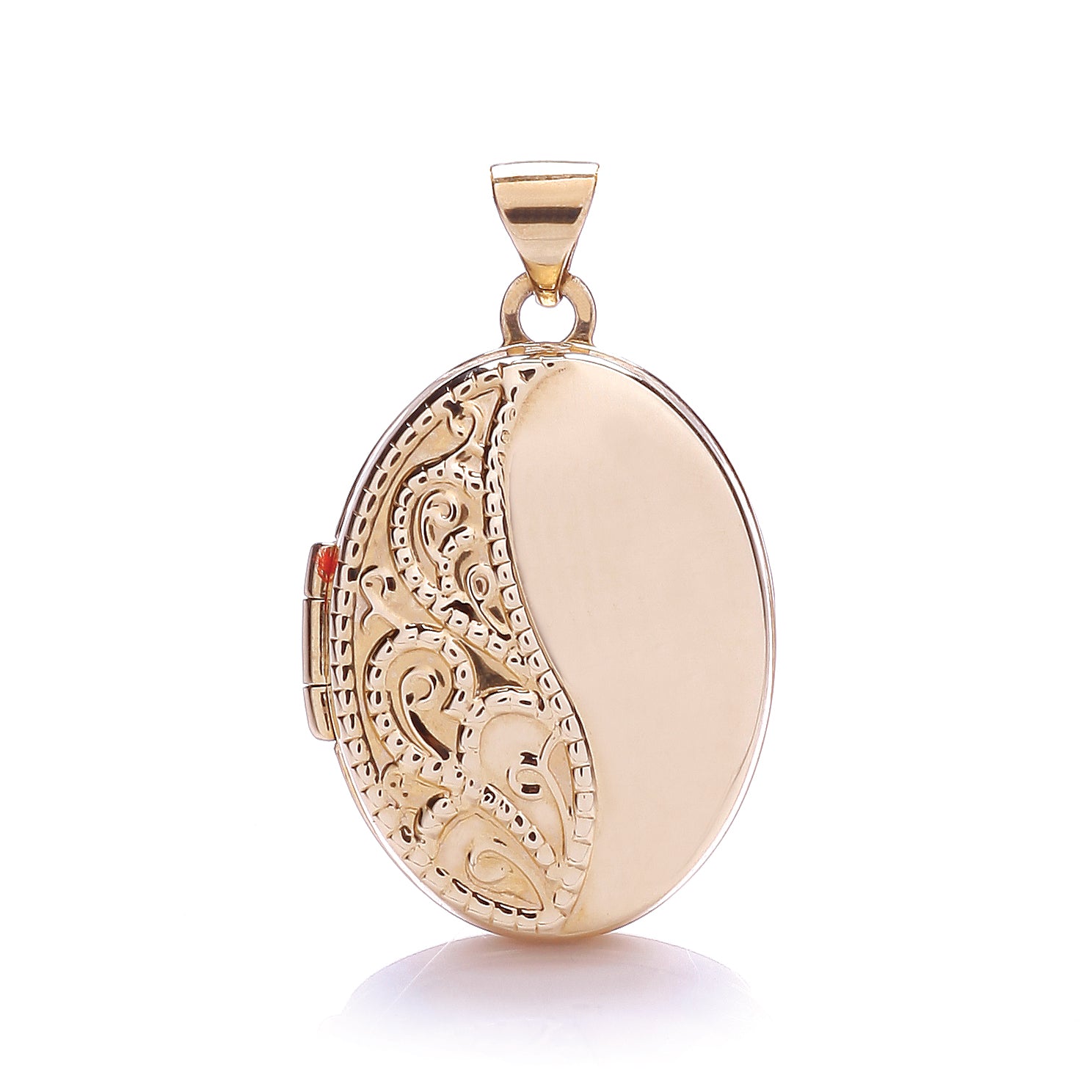 9ct Rose Gold Oval Shaped Locket