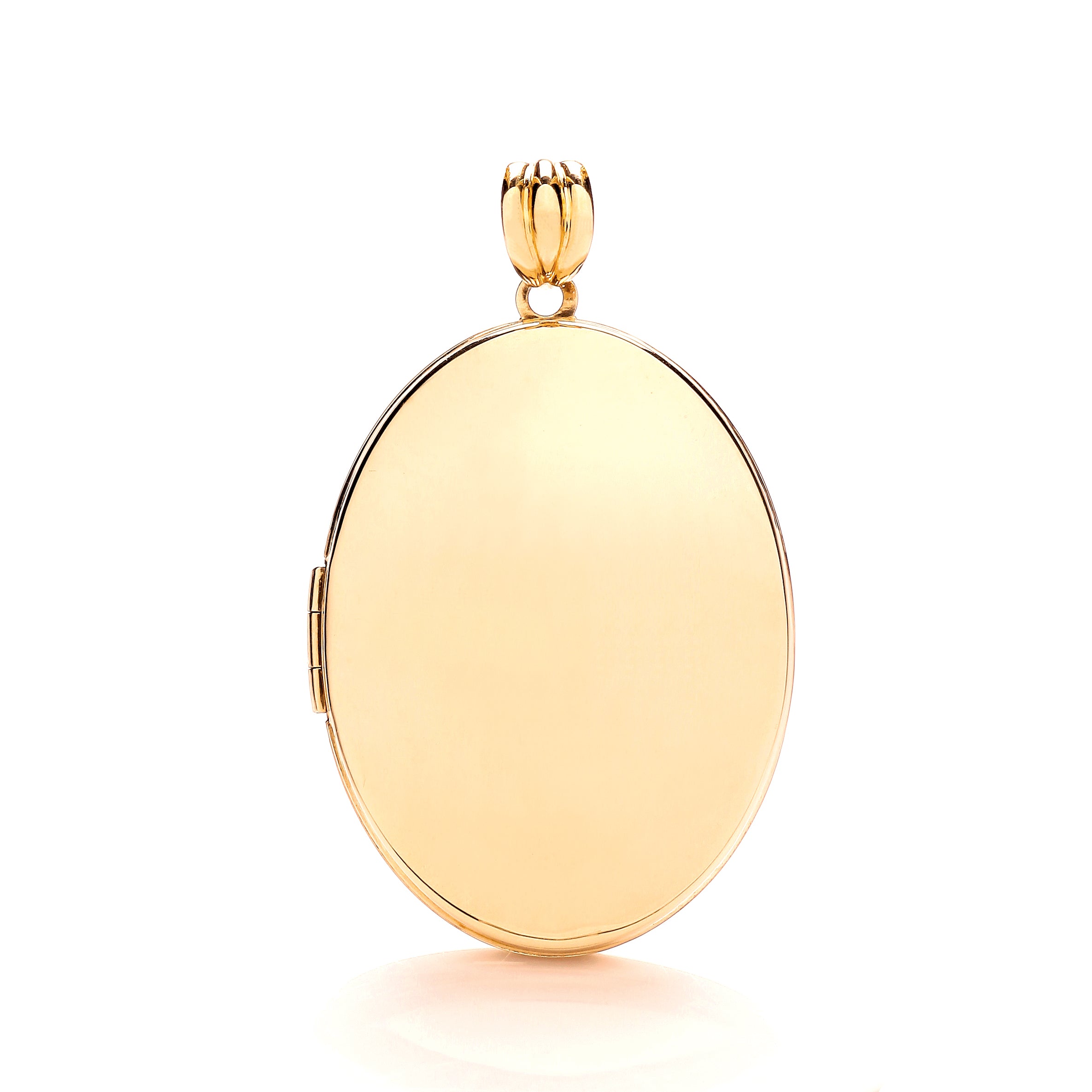 9ct Yellow Gold Oval Plain Locket