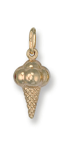 9ct Yellow Gold Ice Cream Pendant