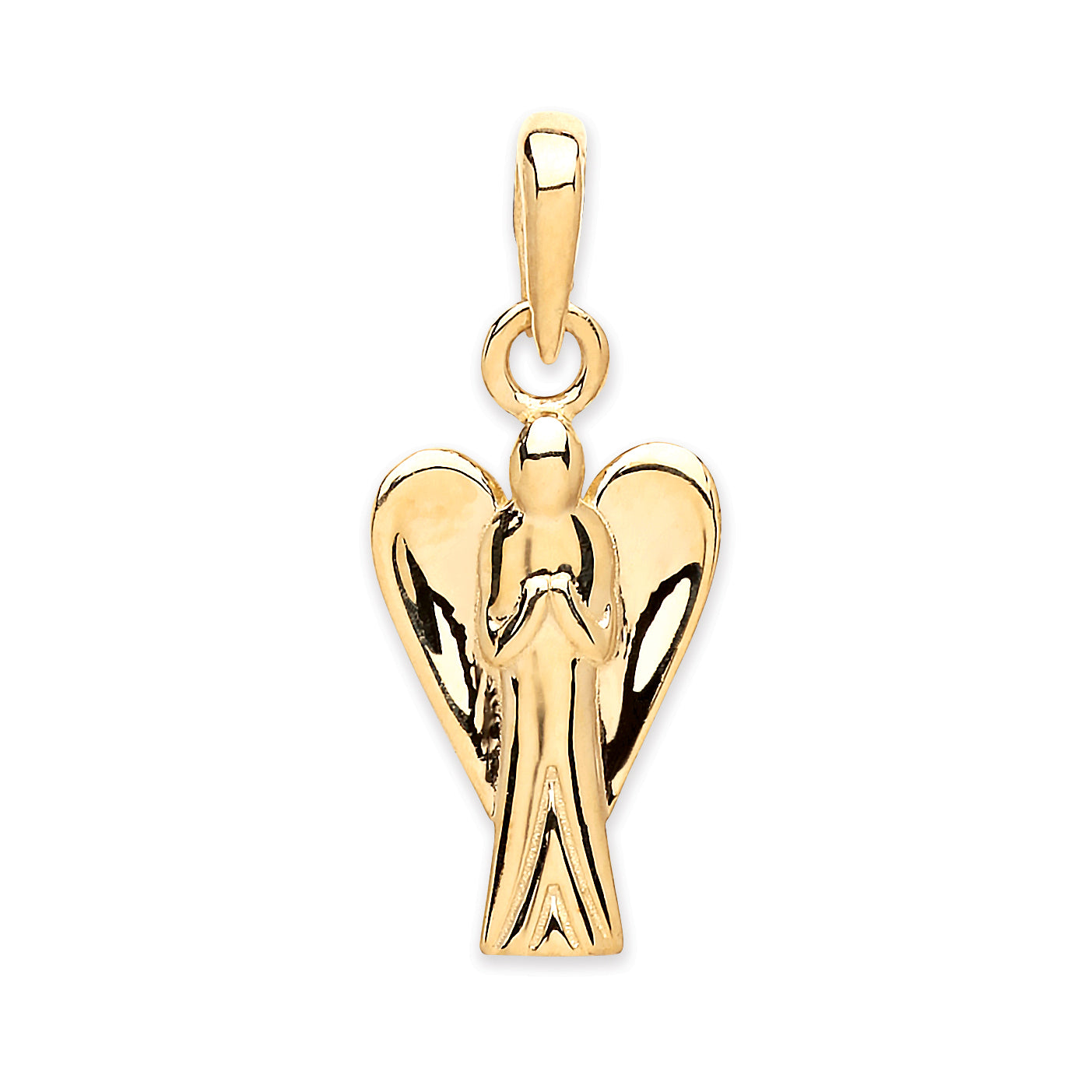 9ct Yellow Gold Angel Pendant