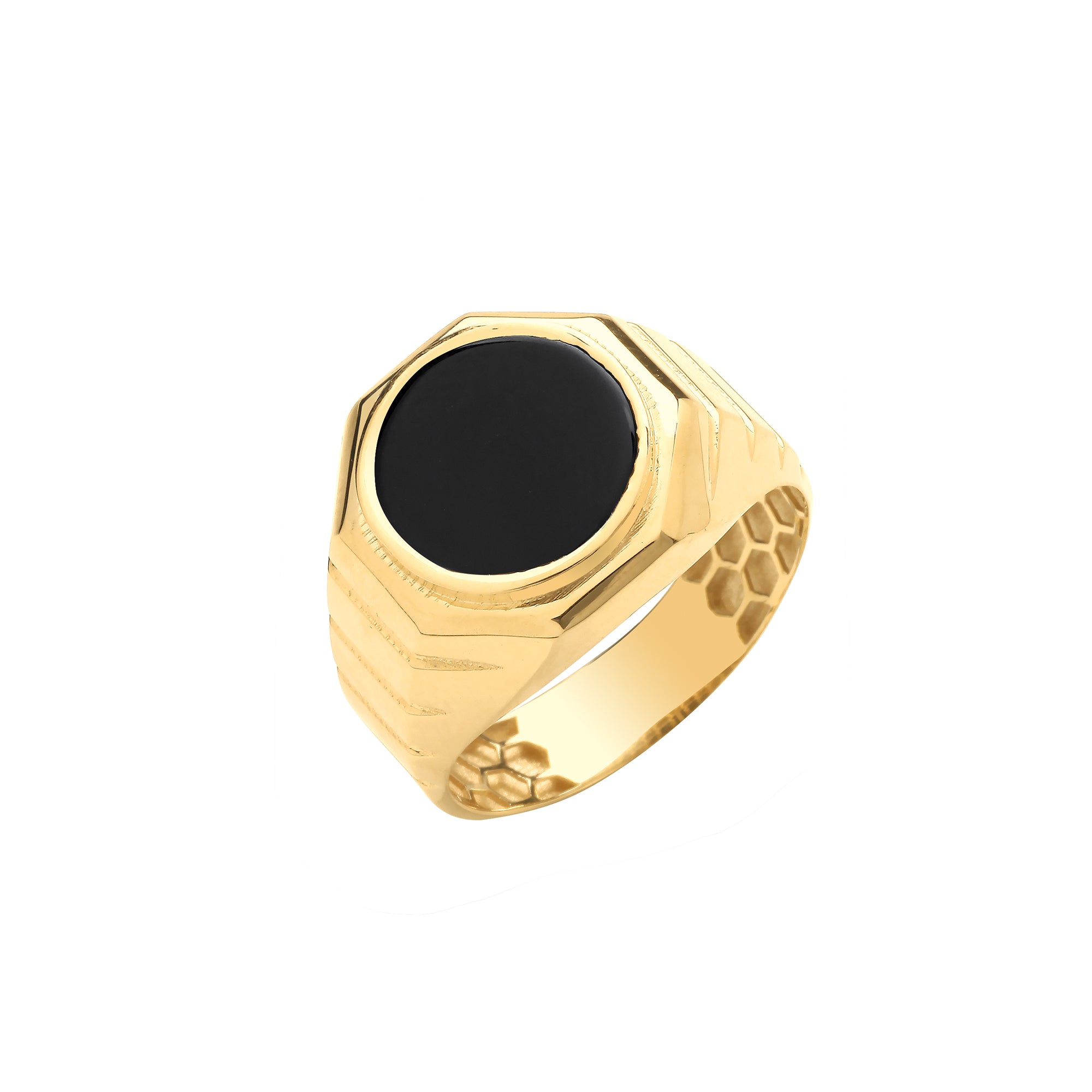 9ct Yellow Gold Onyx Ring