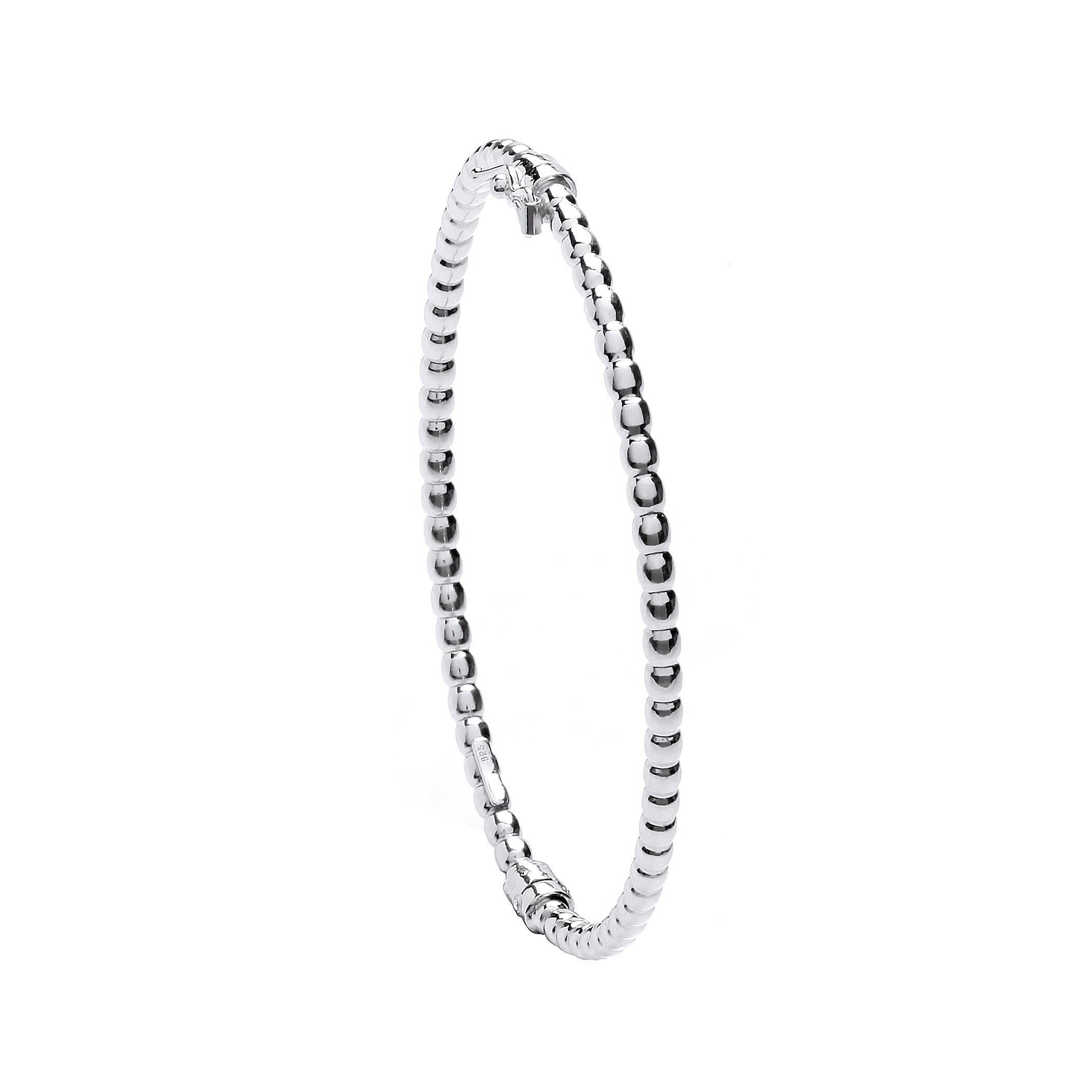 925 Sterling Silver Bead Ladies Bangle