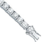 925 Sterling Silver 4.5mm Cz Tennis Bracelet