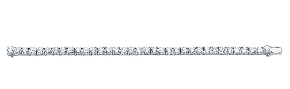 925 Sterling Silver 5.5mm Cz Tennis Bracelet