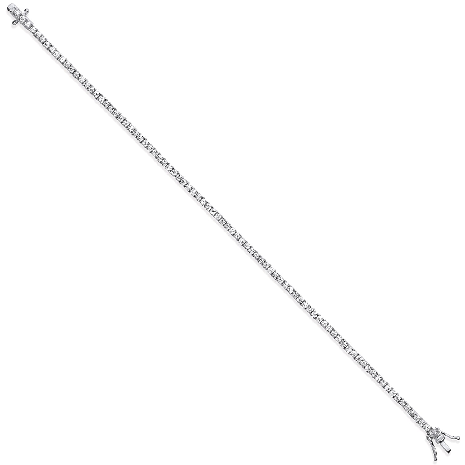 925 Sterling Silver CZ Tennis Bracelet