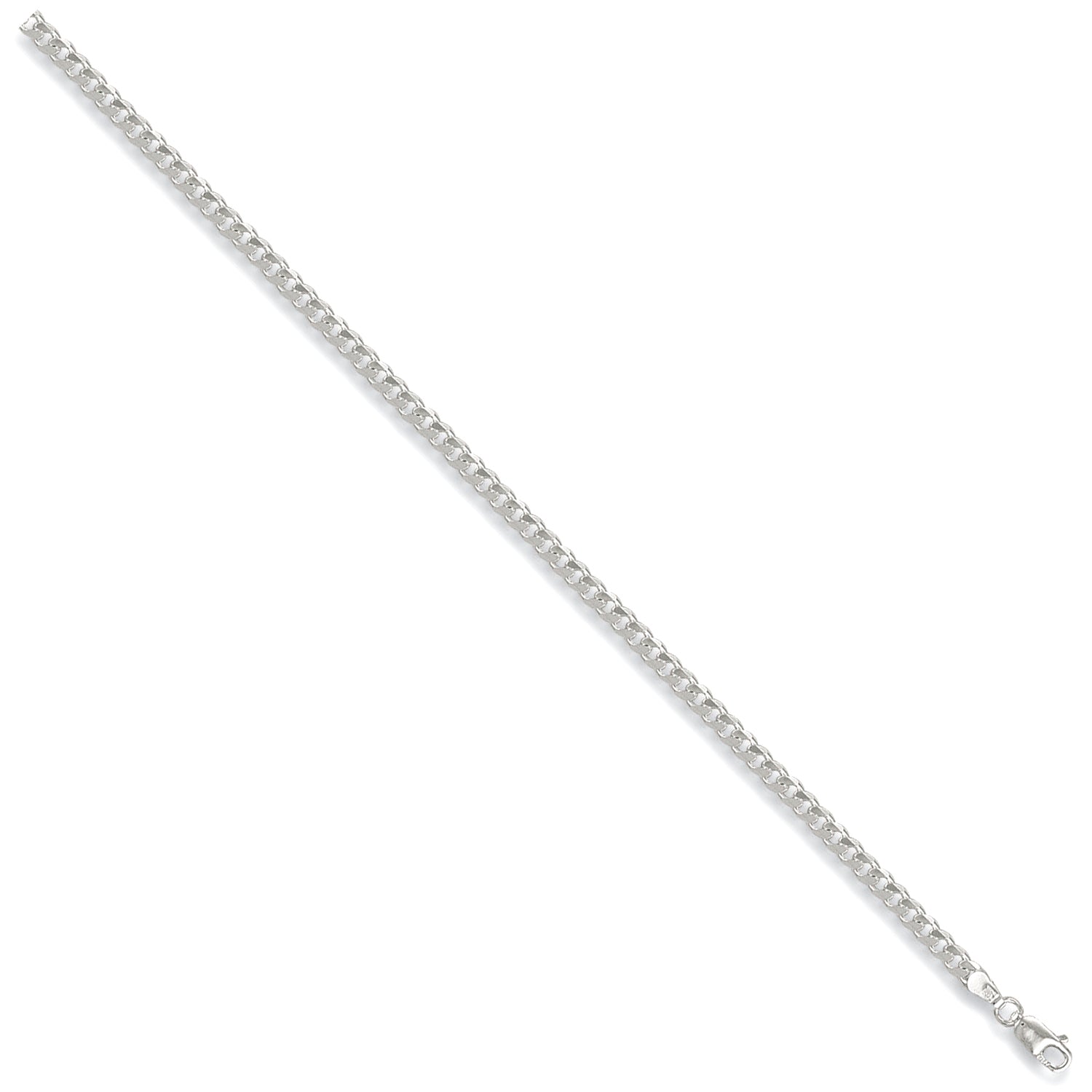 925 Sterling Silver 3.6mm Curb Chain / Bracelet